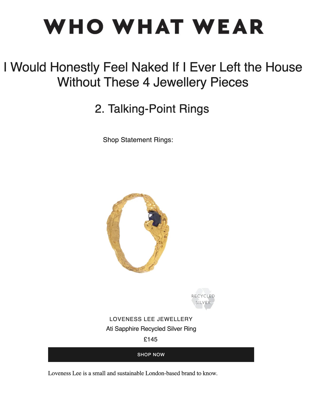 WHO WHAT WEAR - MAY 2024