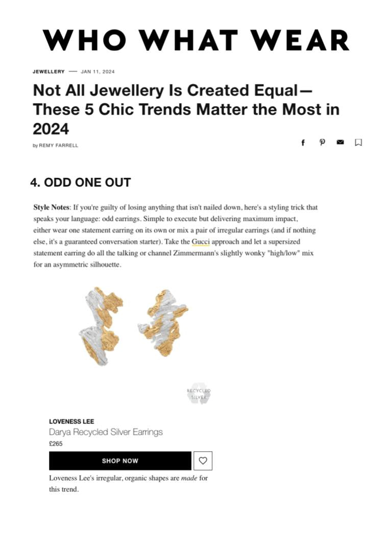 WHO WHAT WEAR - JANUARY 2024