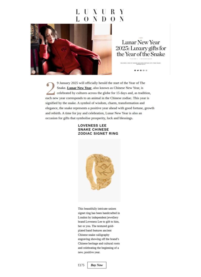 LUXURY LONDON - JANUARY 2025