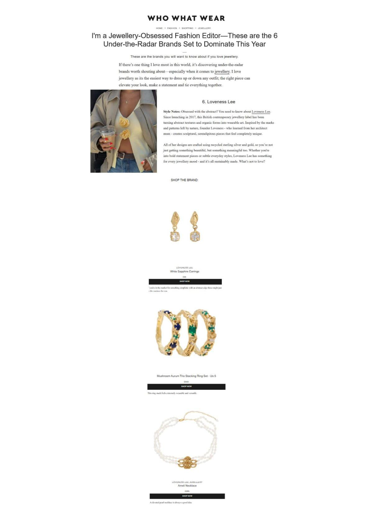 WHO WHAT WEAR - APRIL 2025