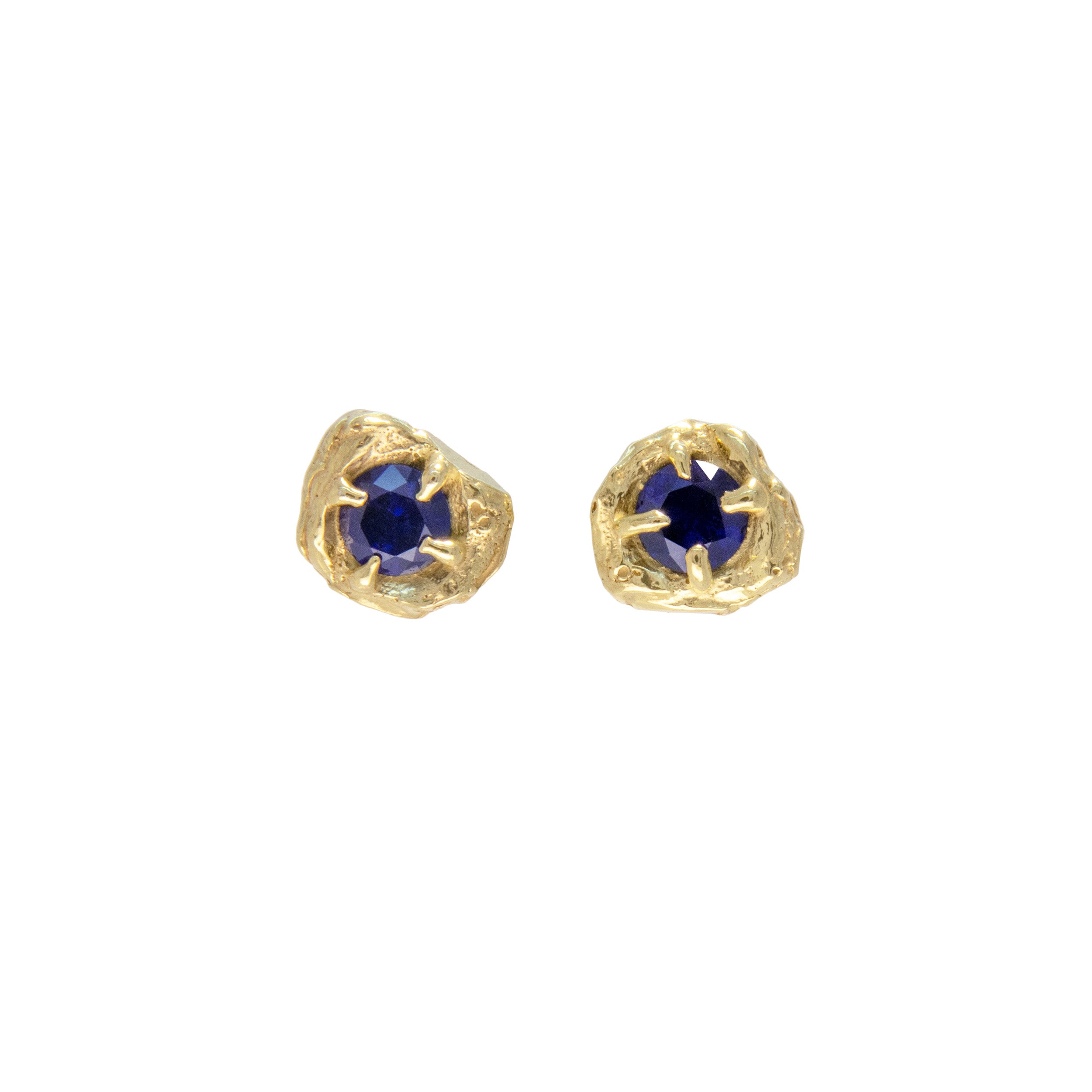 Nima Sapphire Recycled Gold Earrings
