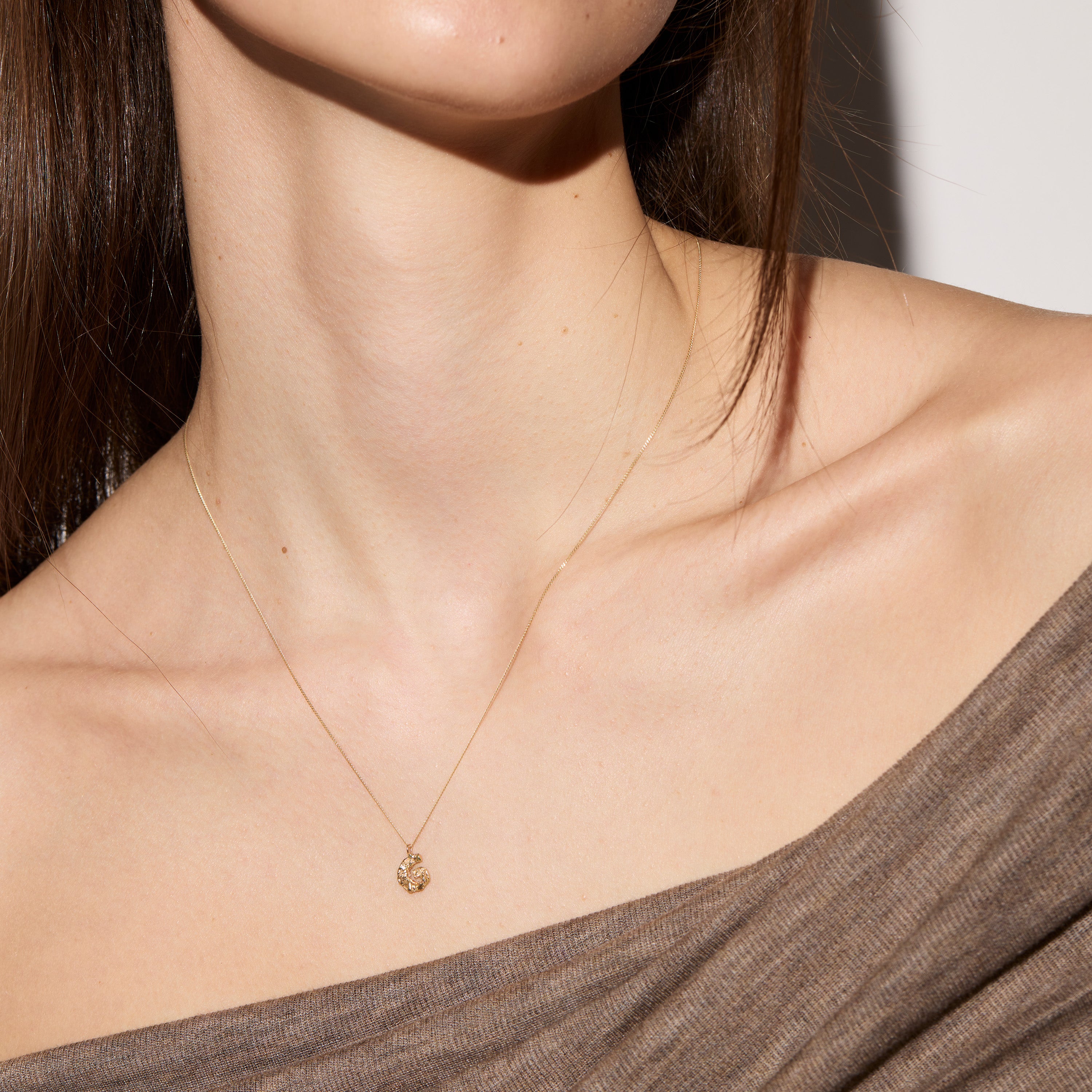 G Mini Alphabet Gold Necklace