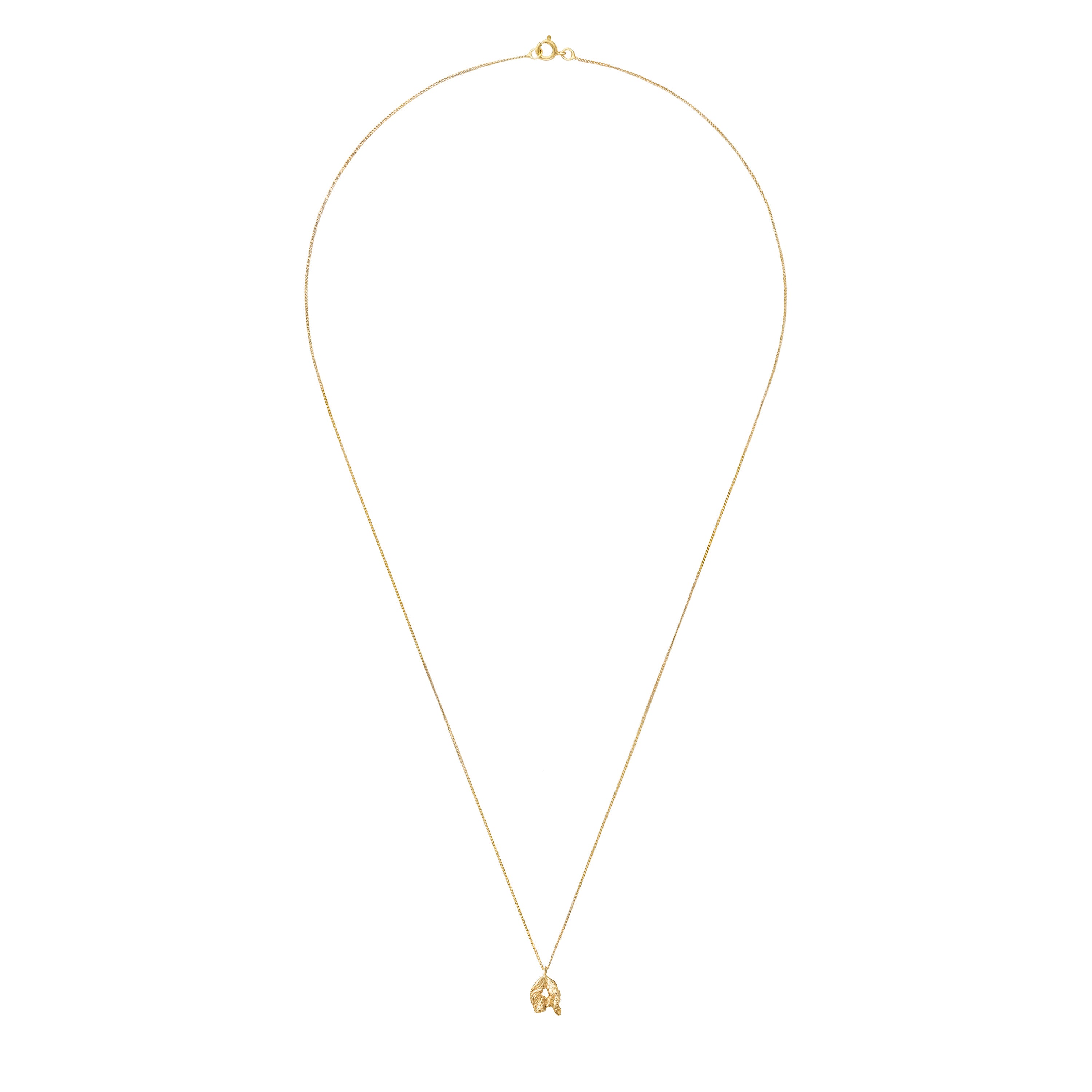 Q Mini Alphabet Gold Necklace