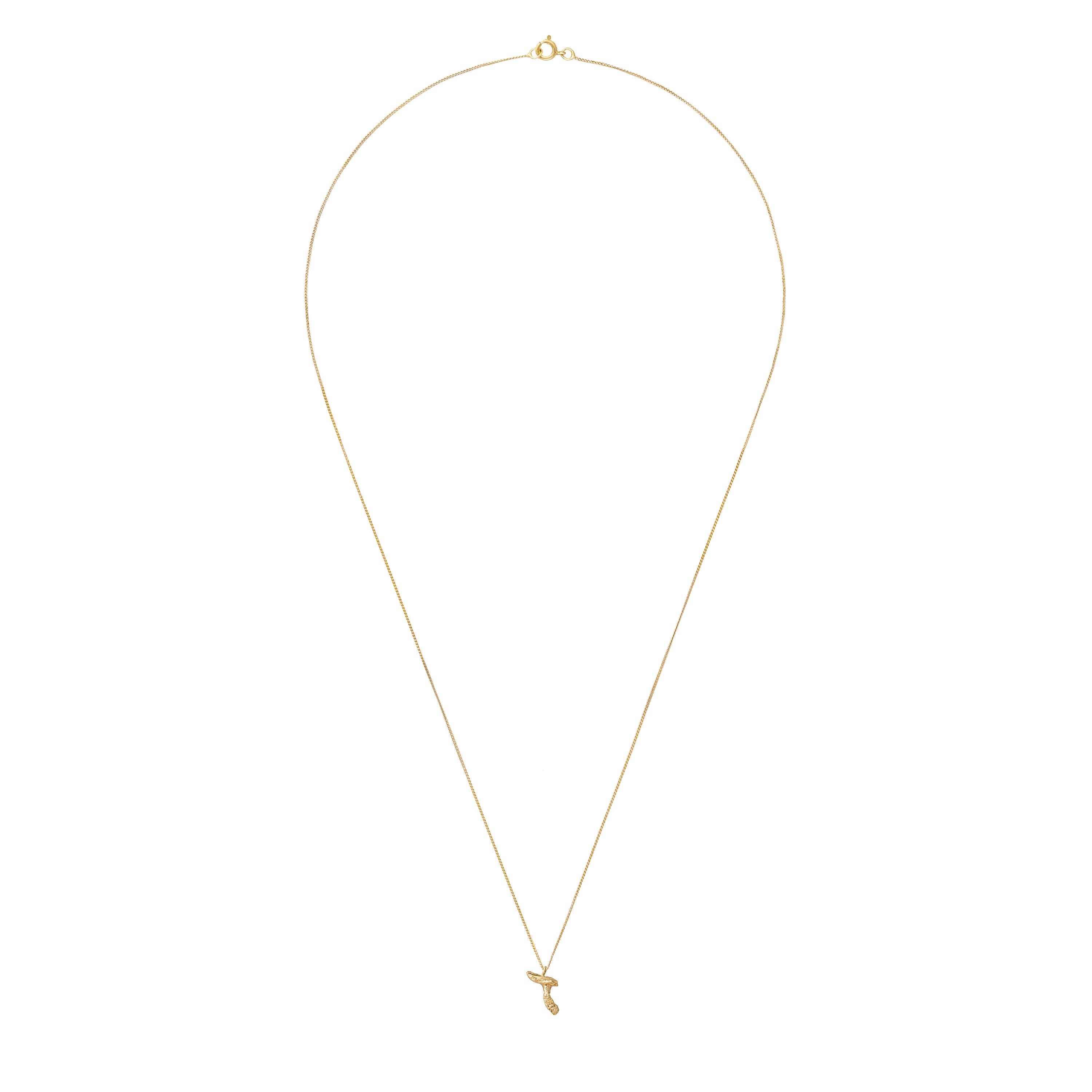 T Mini Alphabet Gold Necklace
