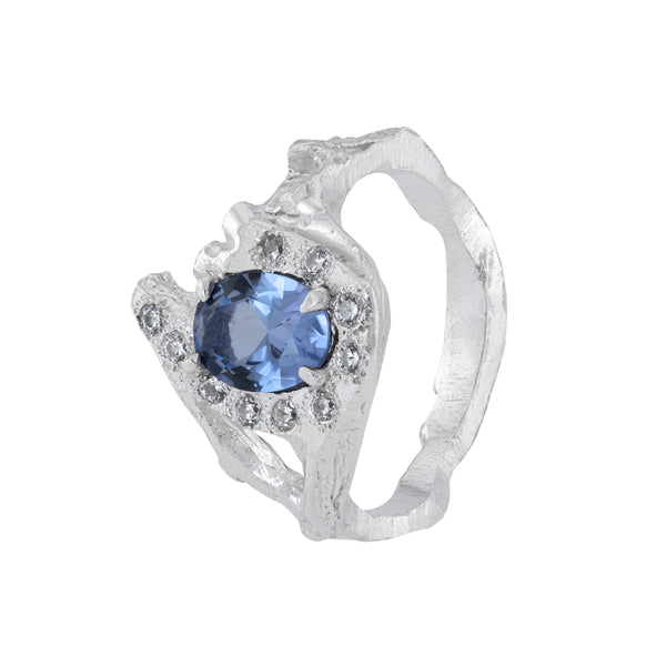 Maya Sapphire Diamond Engagement Ring