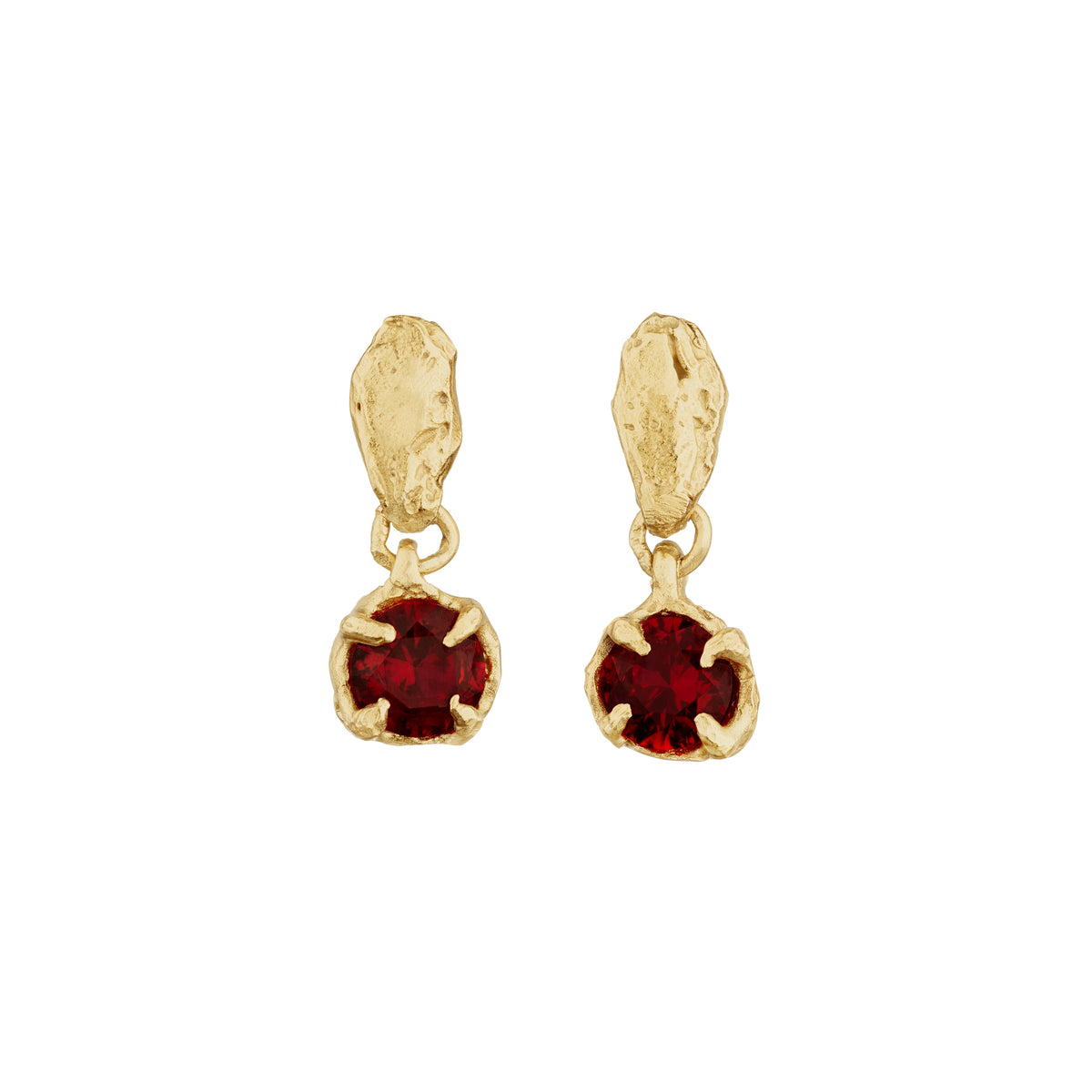 Mini Tota Ruby Earrings