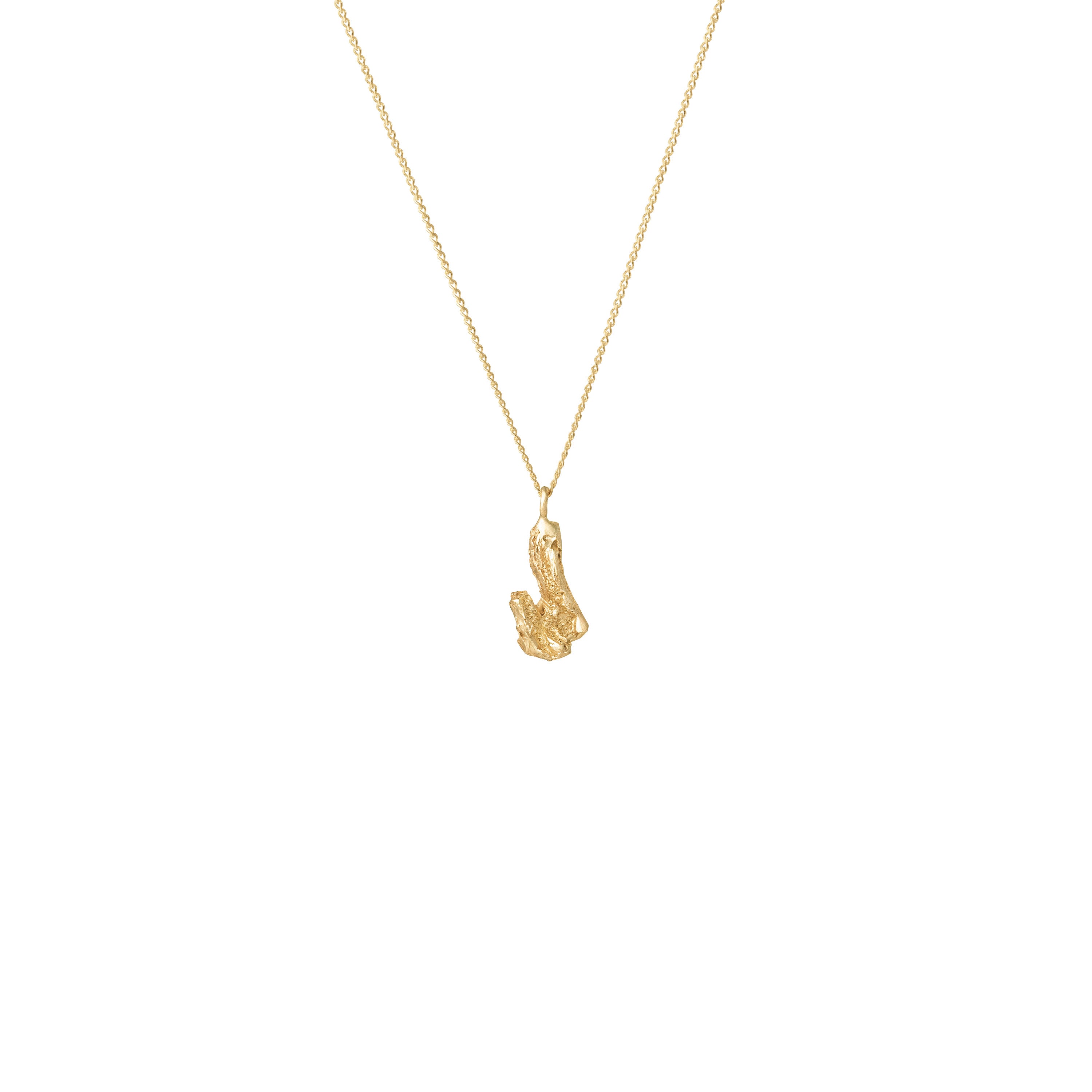 J Mini Alphabet Gold Necklace