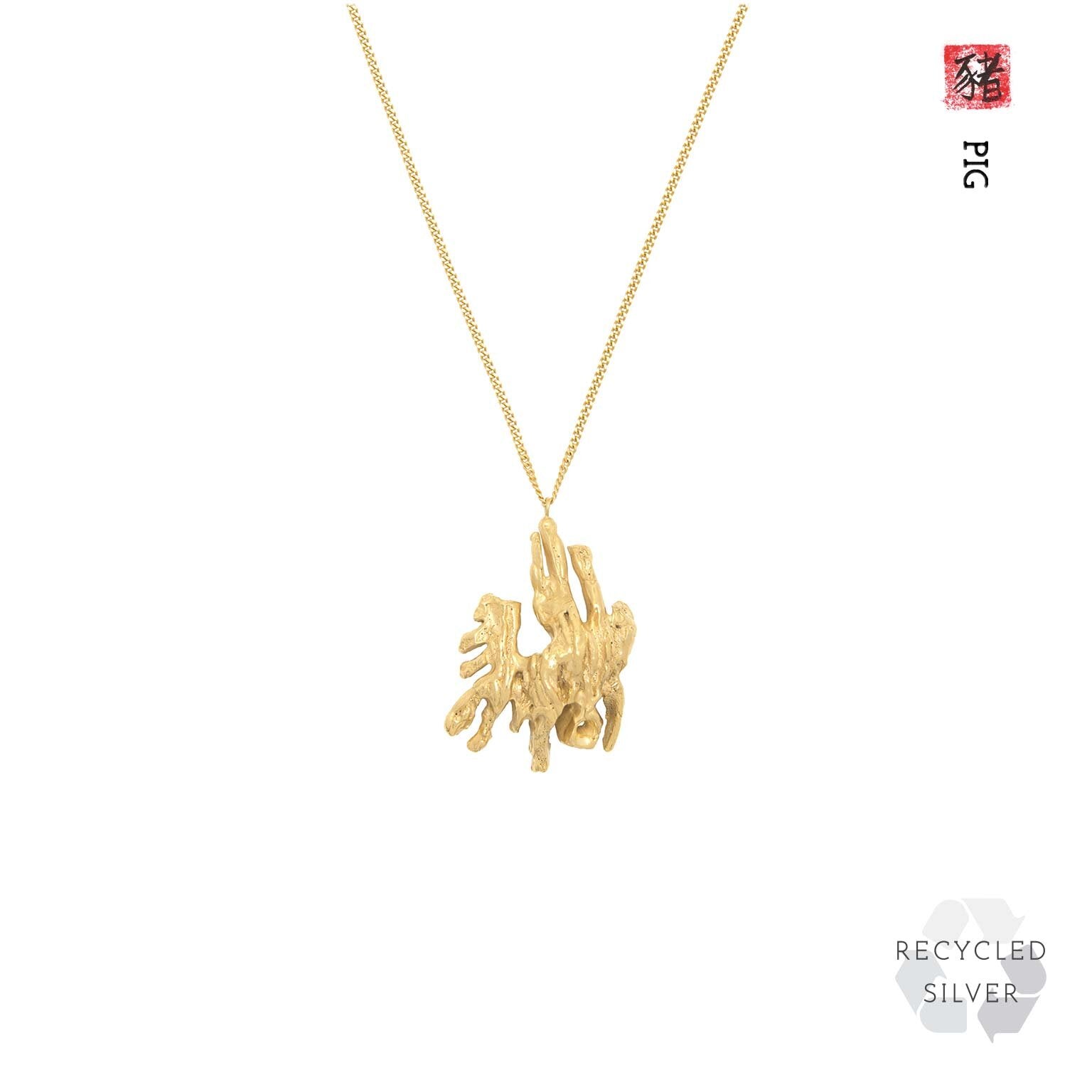 Chinese pig necklace sales