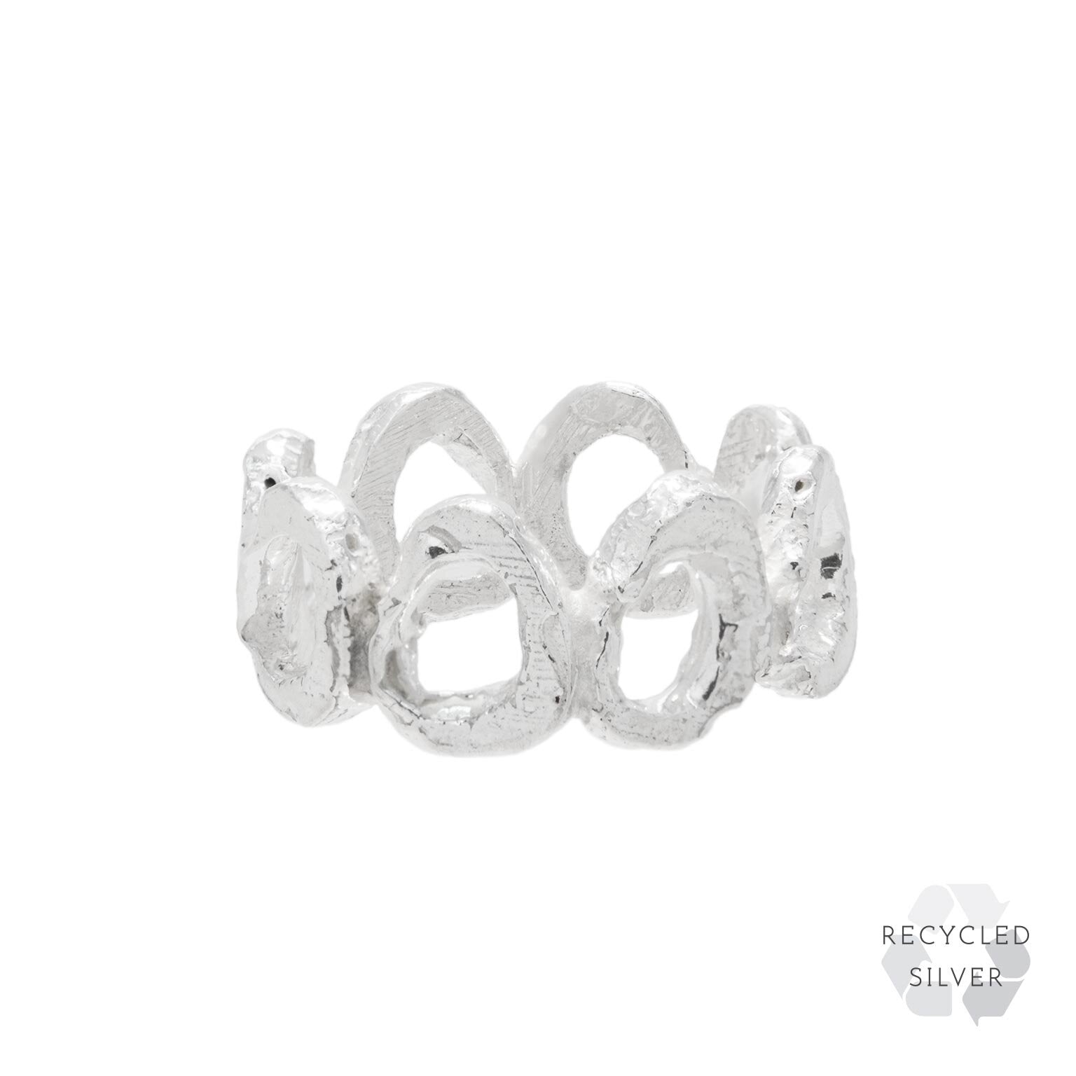 Melia Recycled Silver Ring