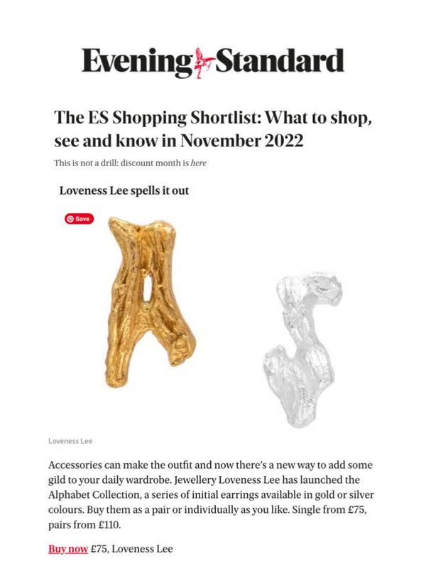 EVENING STANDARD - NOVEMBER 2022