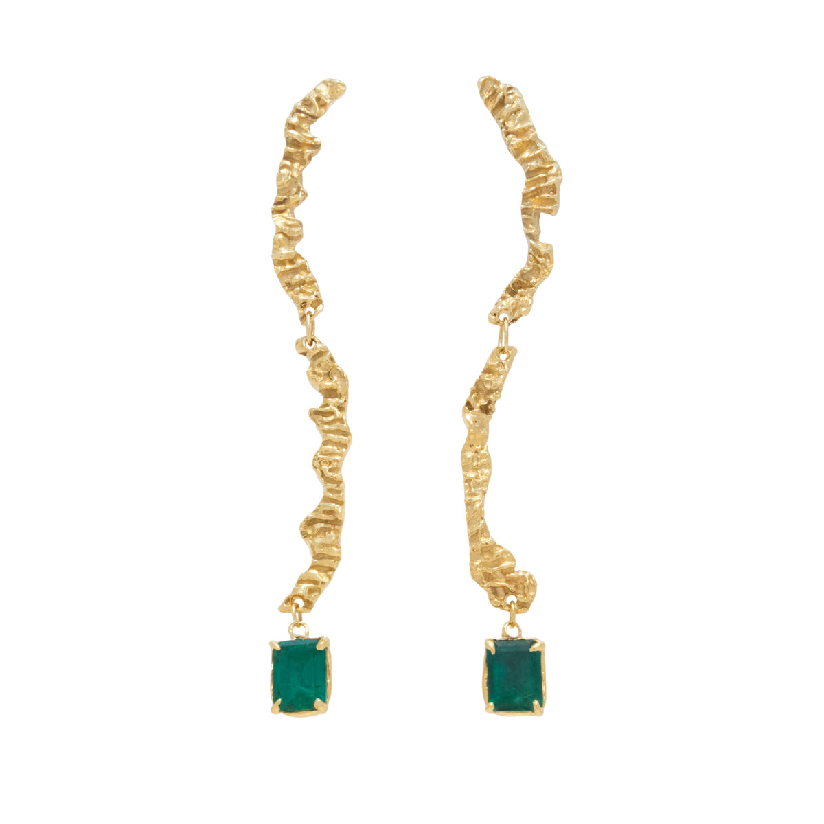 Enoki Emerald Earrings