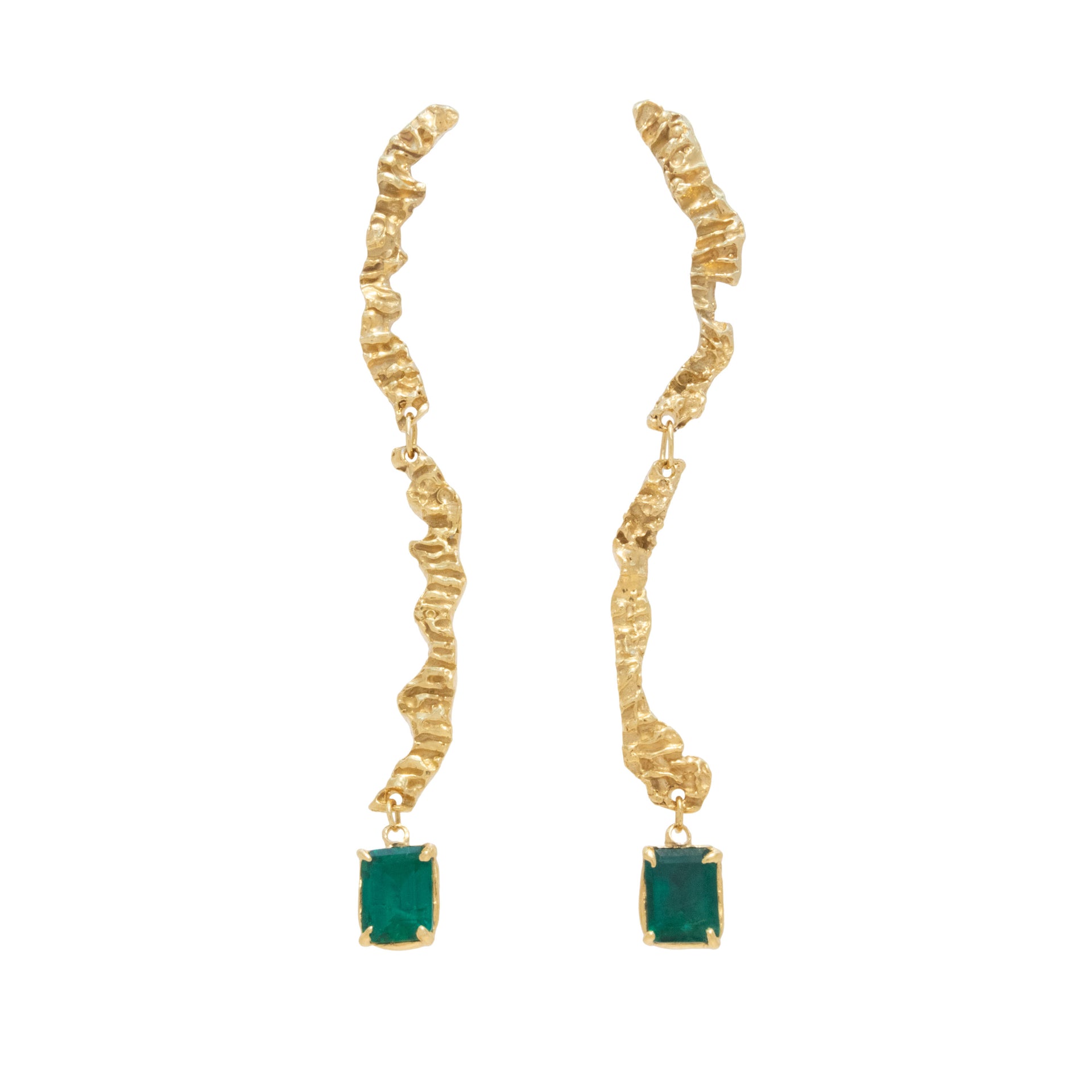 Enoki Emerald Earrings