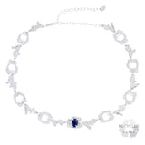 Eryngii Sapphire Argenti Recycled Silver Necklace
