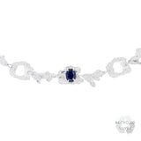 Eryngii Sapphire Argenti Recycled Silver Necklace
