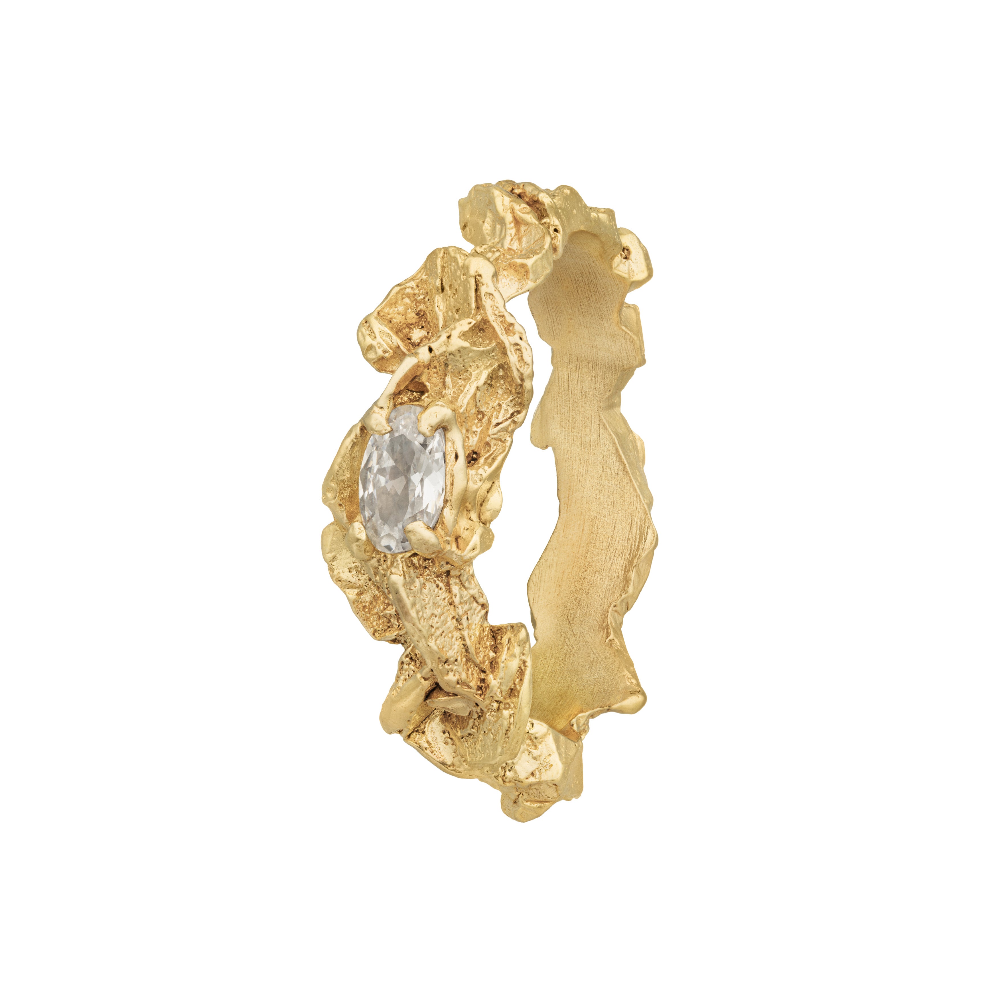 Flos Diamond Engagement Ring