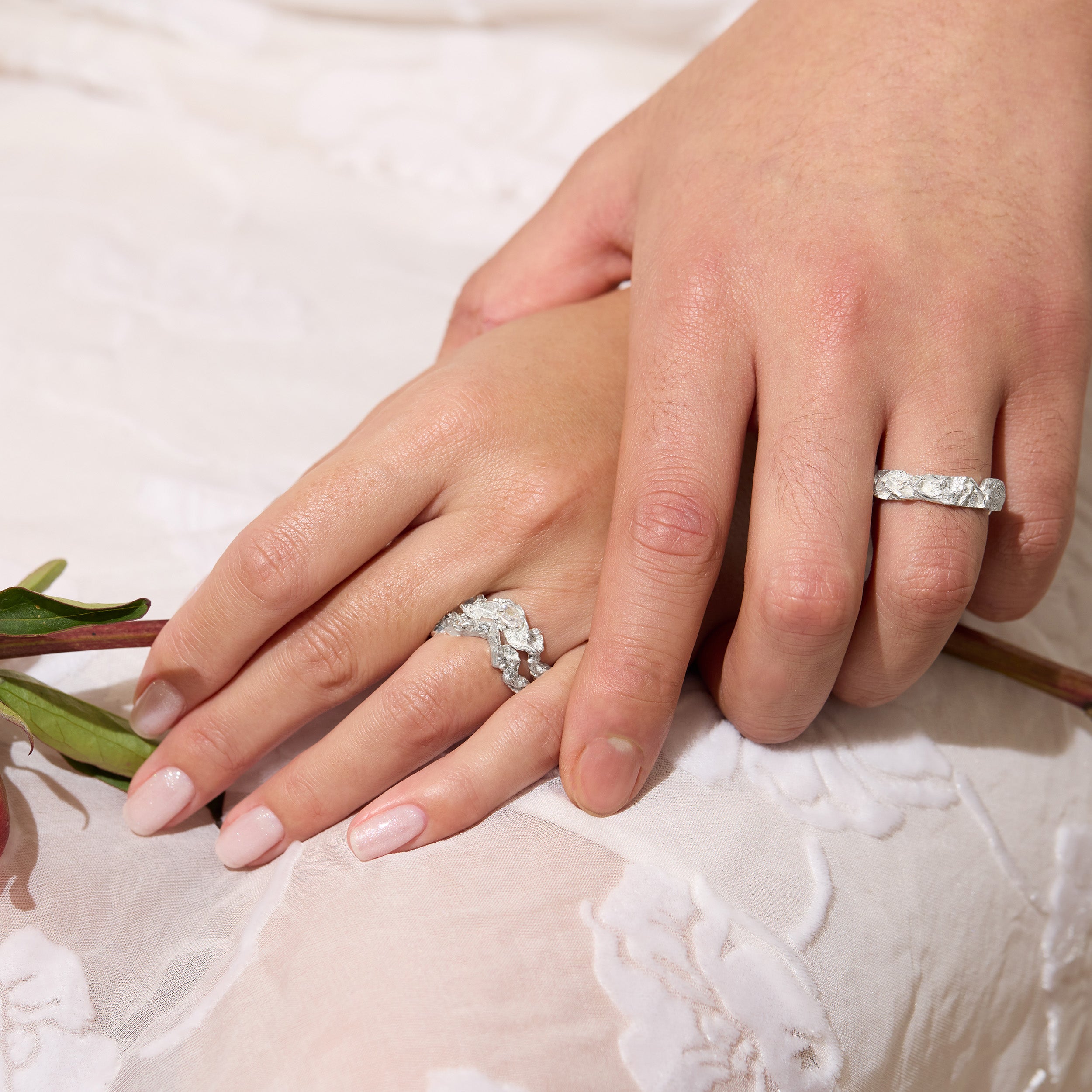 Flos Diamond Engagement Ring