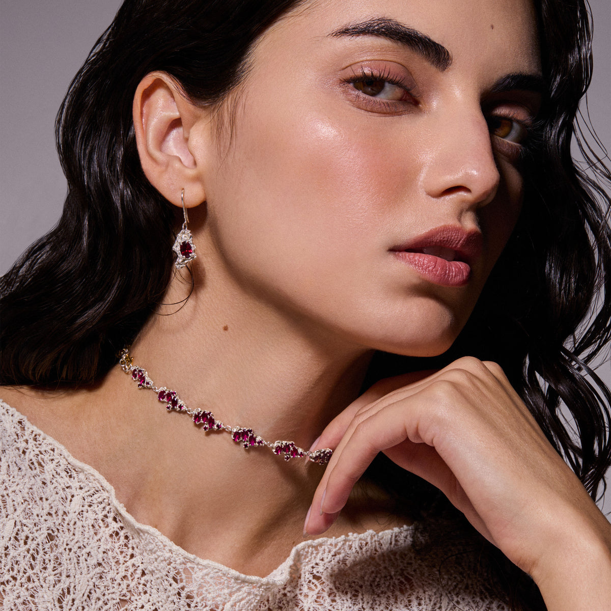 Hatake Ruby Argenti Necklace