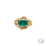 Kinoko Emerald Recycled Silver Cuff
