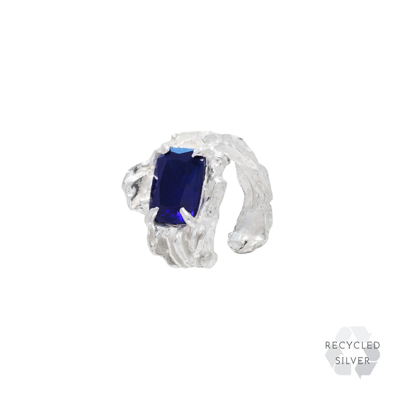 Kinoko Sapphire Argenti Recycled Silver Cuff