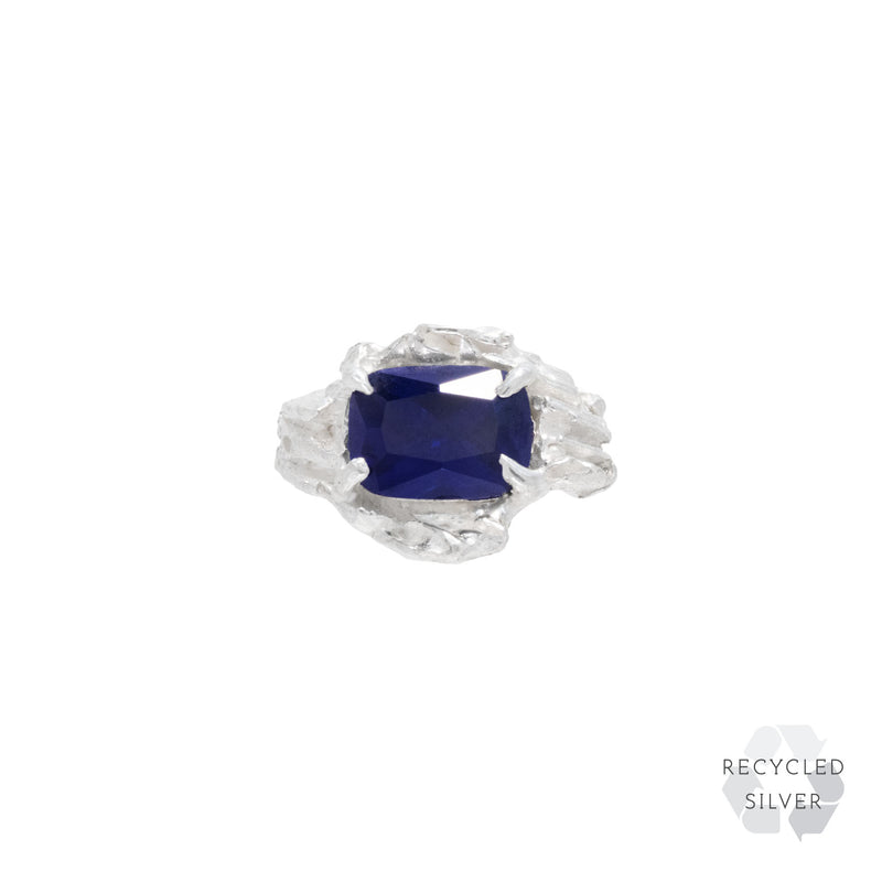 Kinoko Sapphire Argenti Recycled Silver Cuff