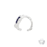 Kinoko Sapphire Argenti Recycled Silver Cuff