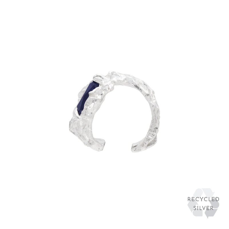 Kinoko Sapphire Argenti Recycled Silver Cuff
