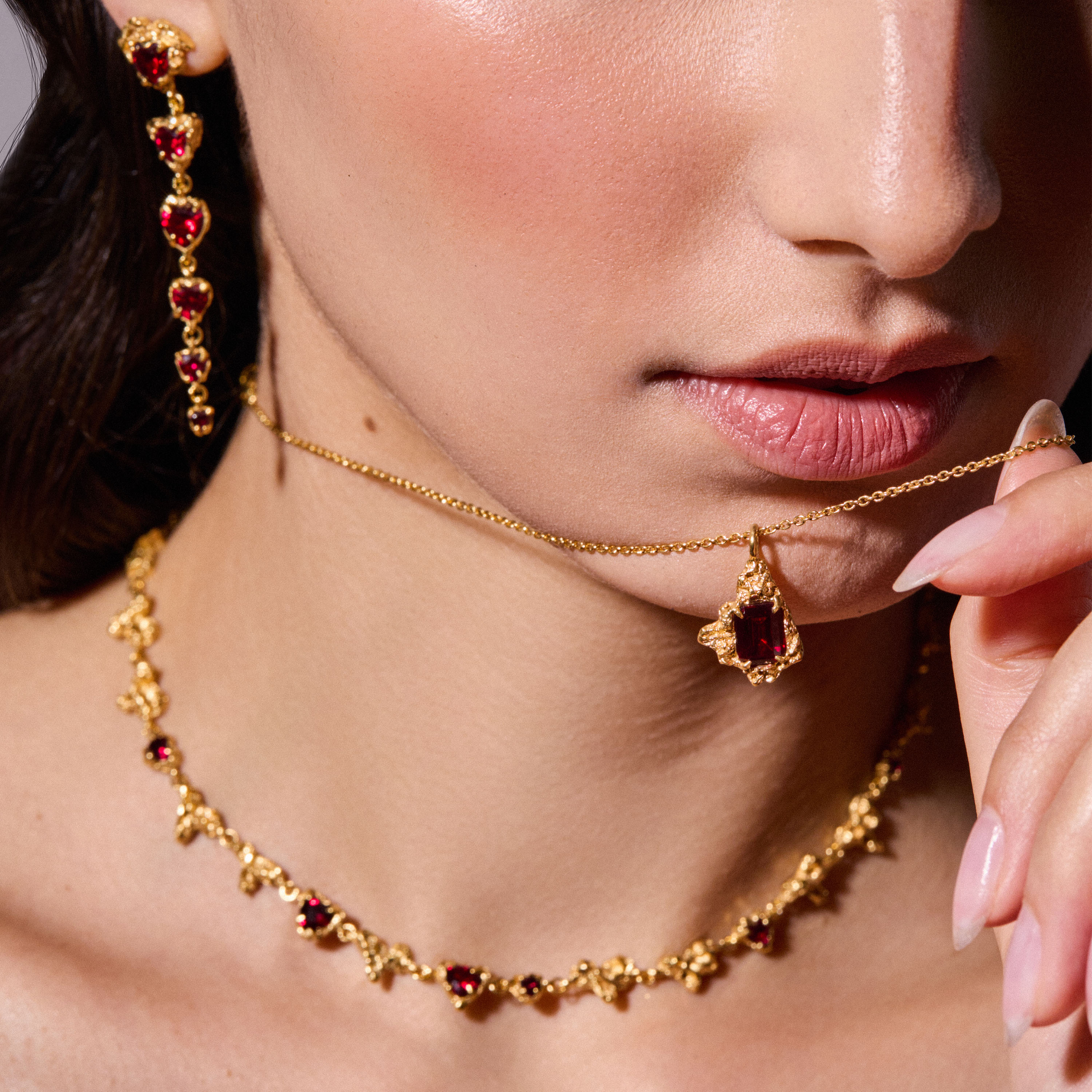 Leana Ruby Necklace