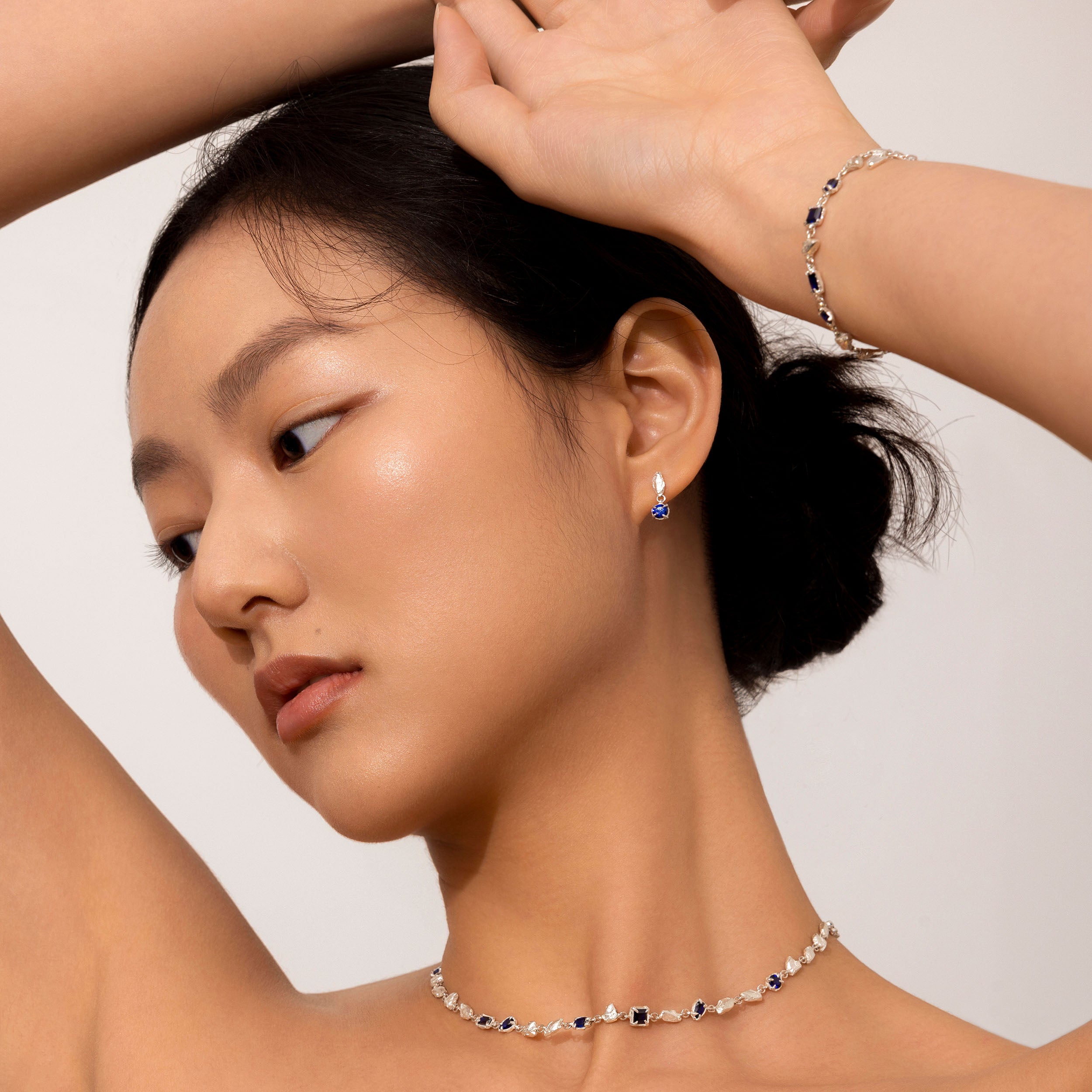 Hali Blue Sapphire Argenti Necklace