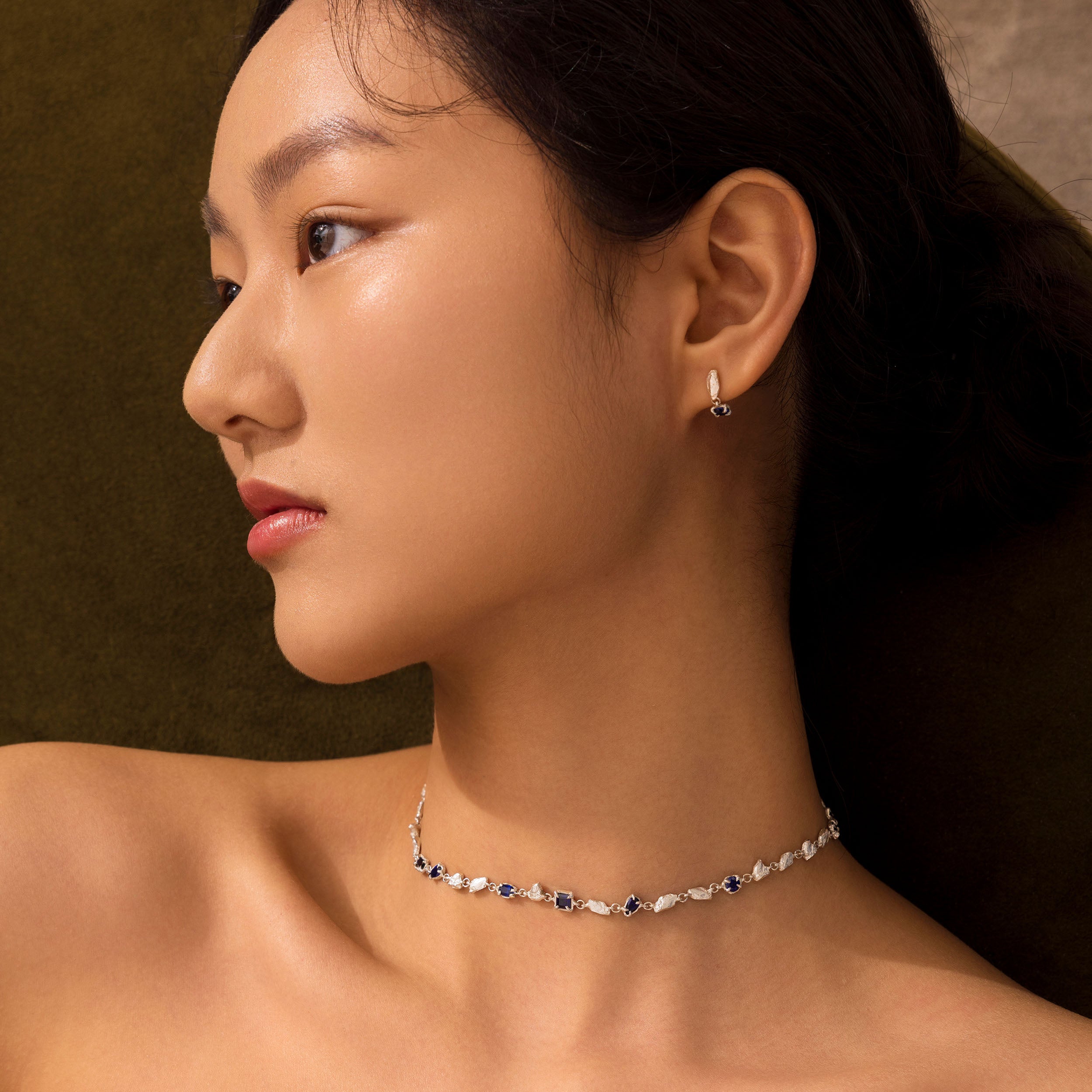 Hali Blue Sapphire Argenti Necklace