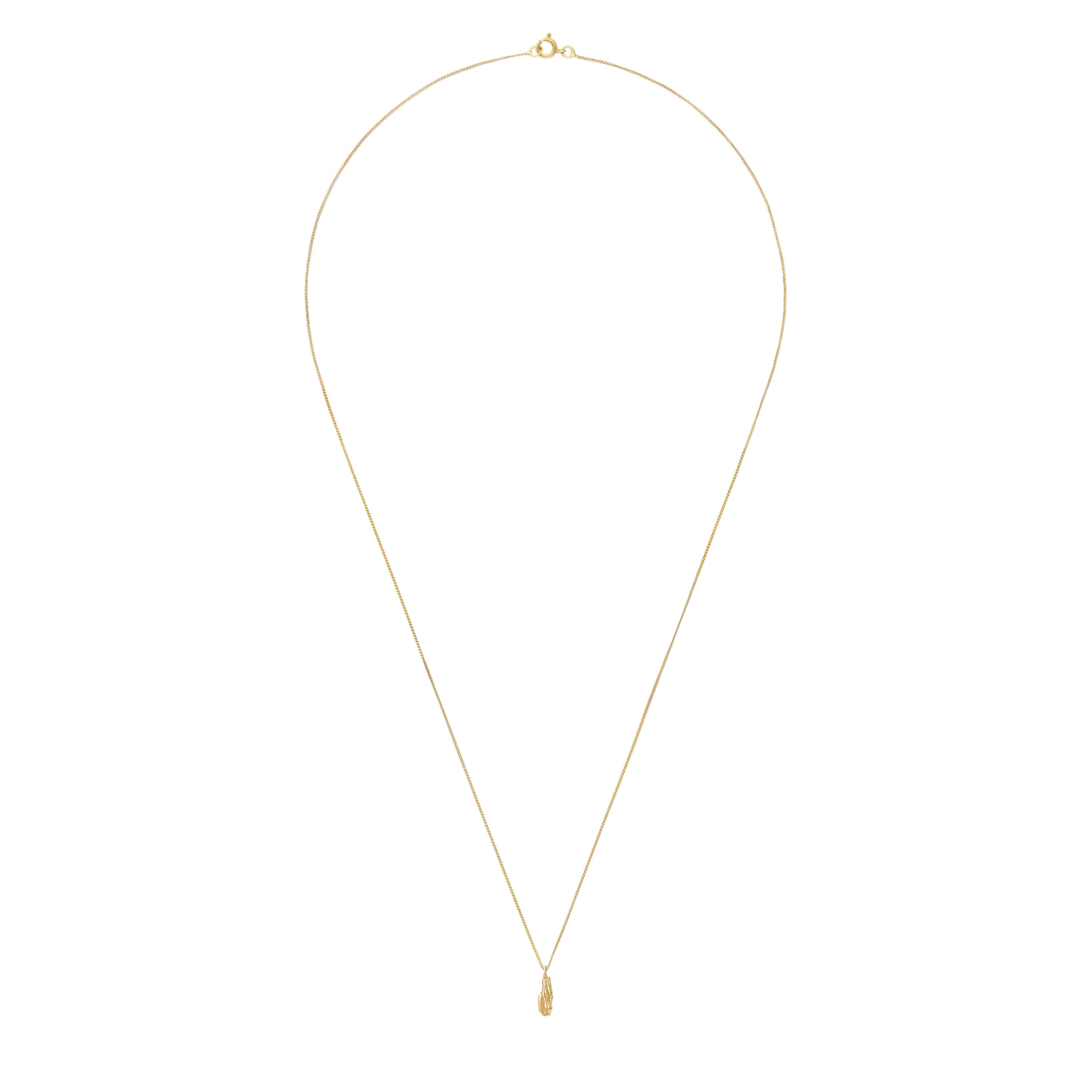 I Mini Alphabet Gold Necklace