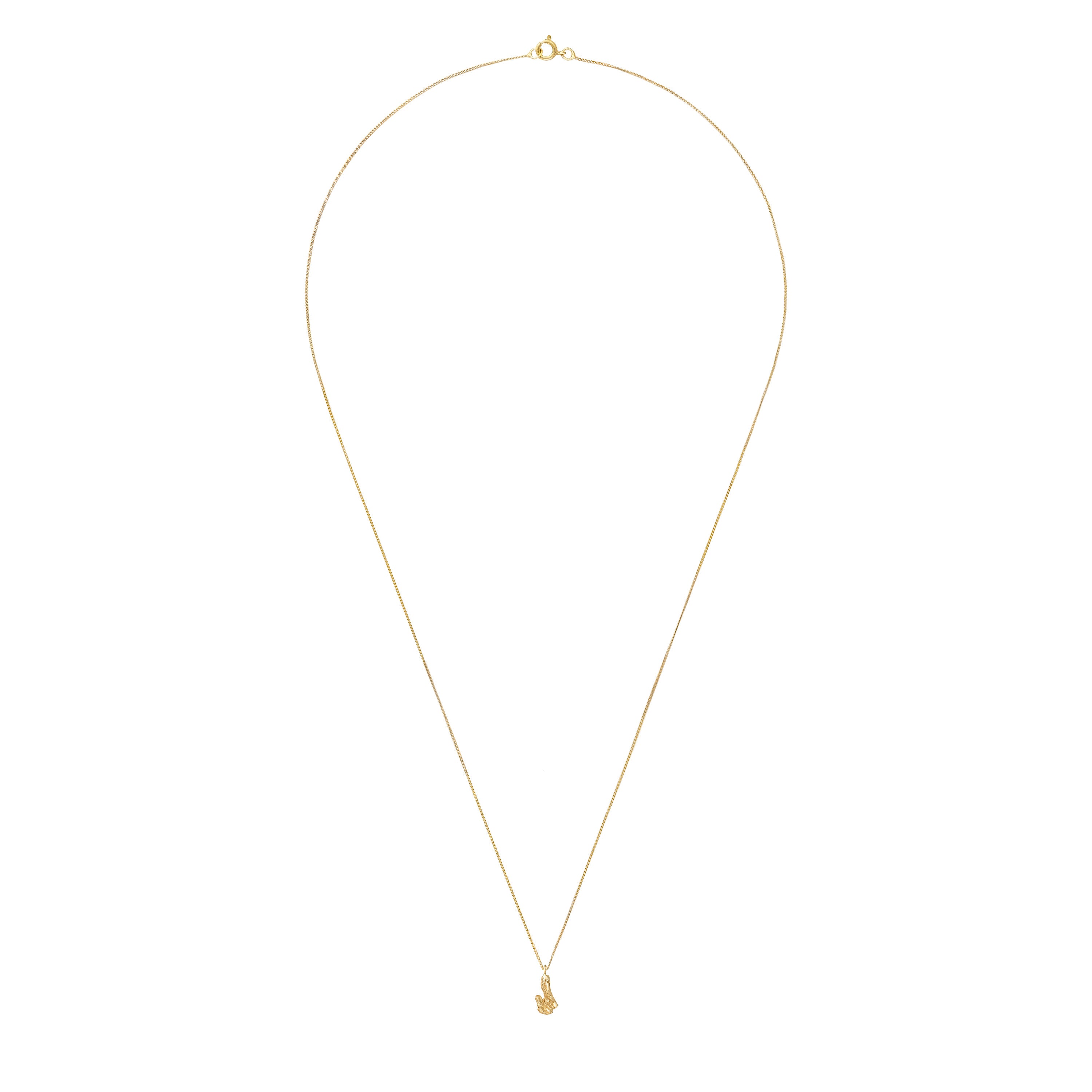 J Mini Alphabet Gold Necklace
