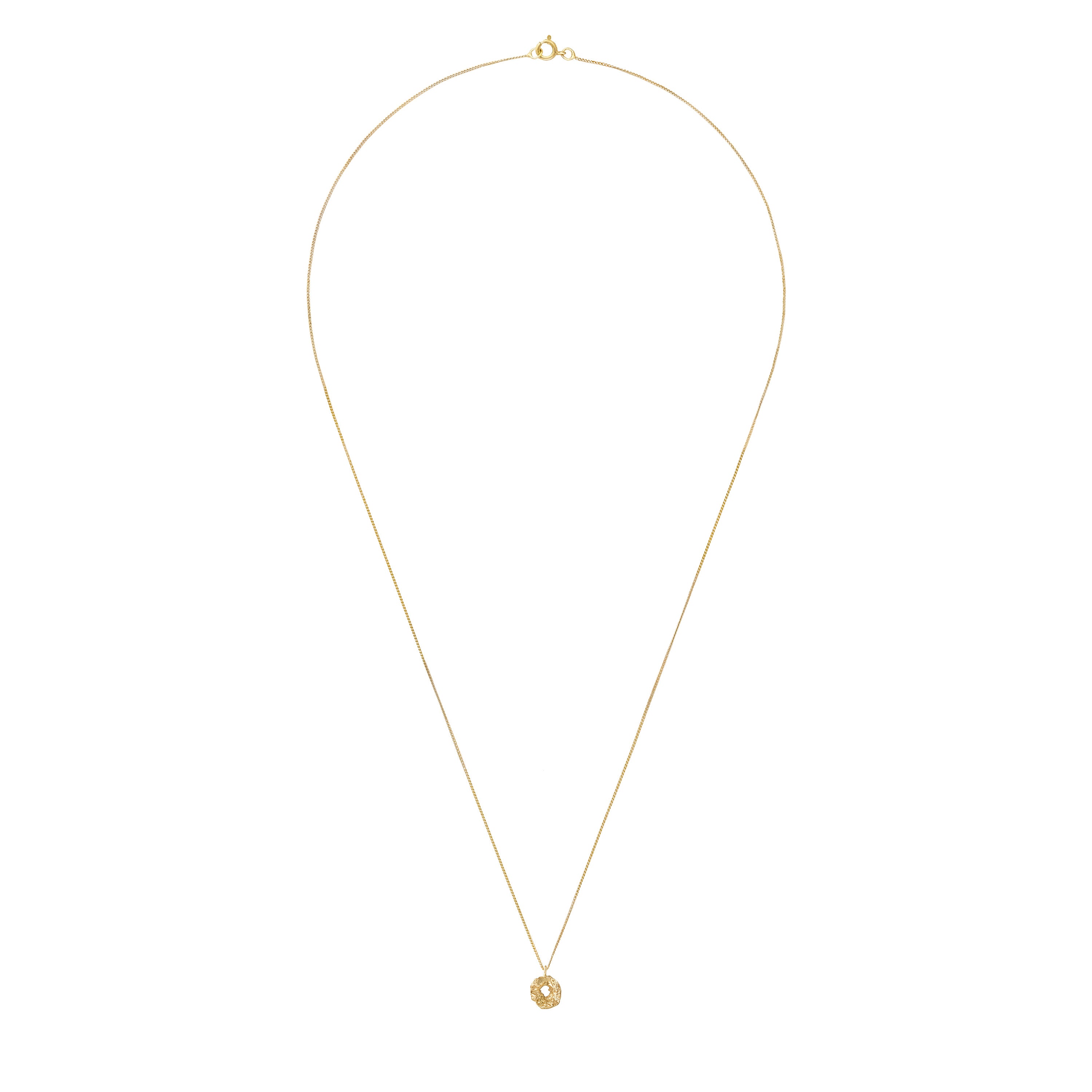 O Mini Alphabet Gold Necklace