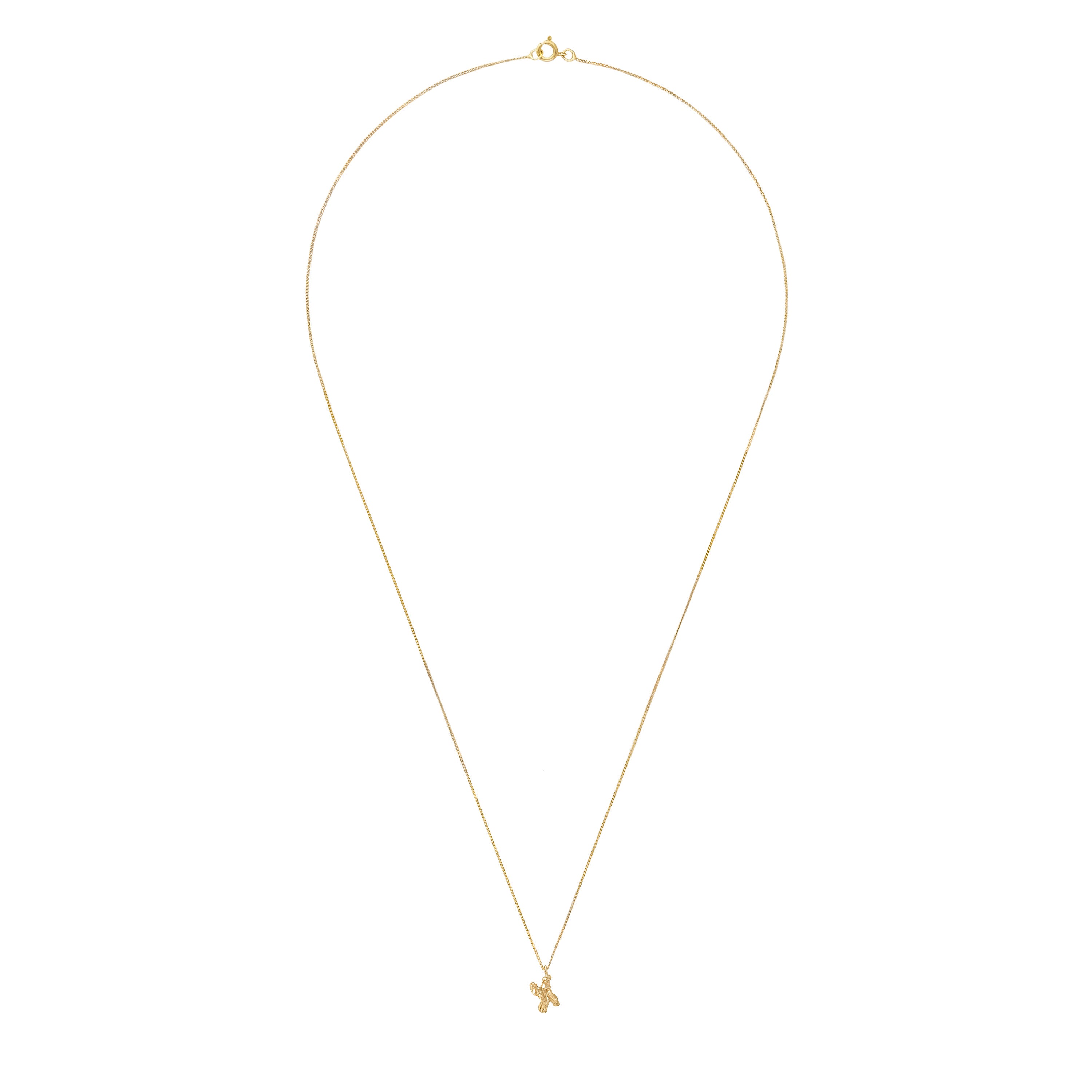 X Mini Alphabet Gold Necklace