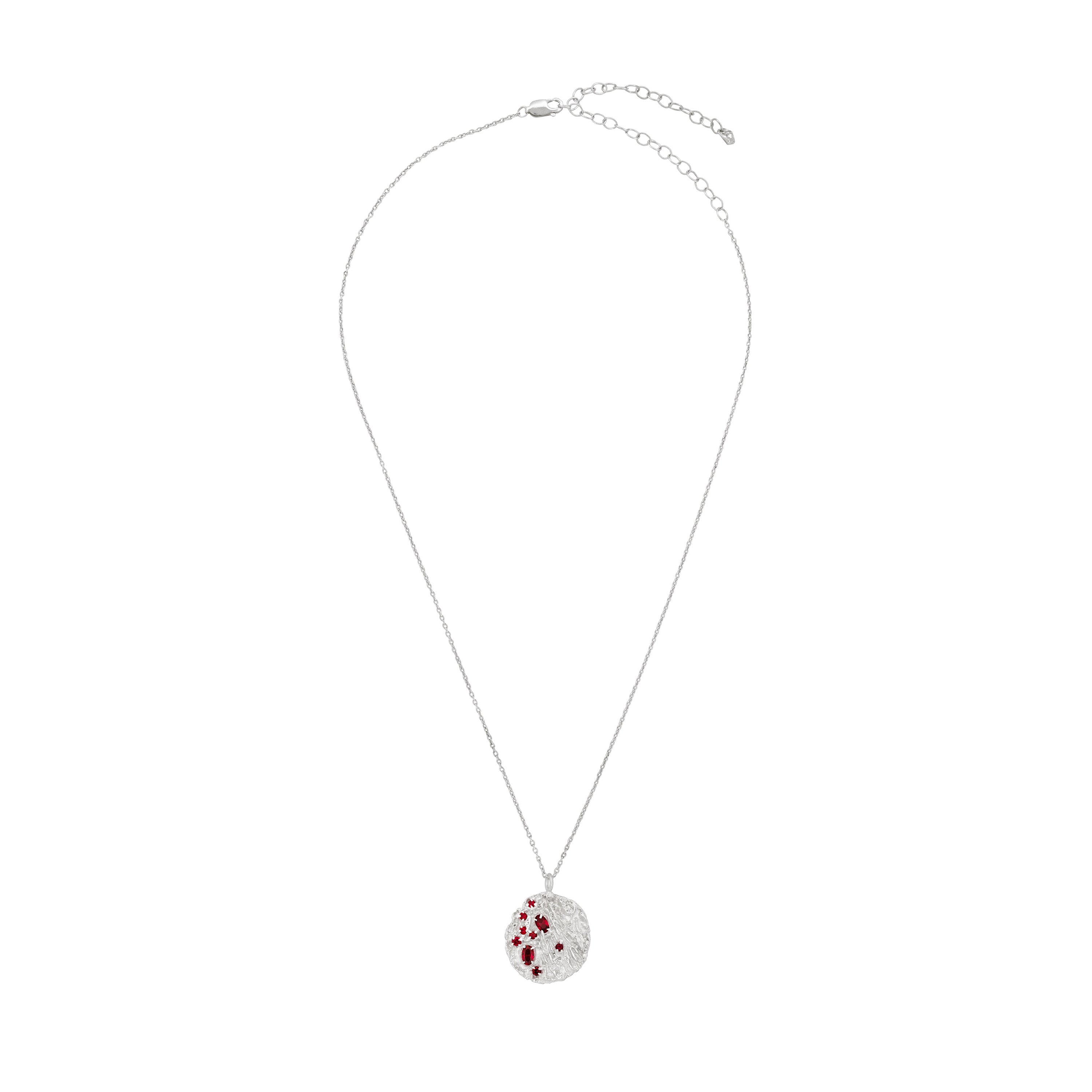 Maitake Ruby Argenti Necklace
