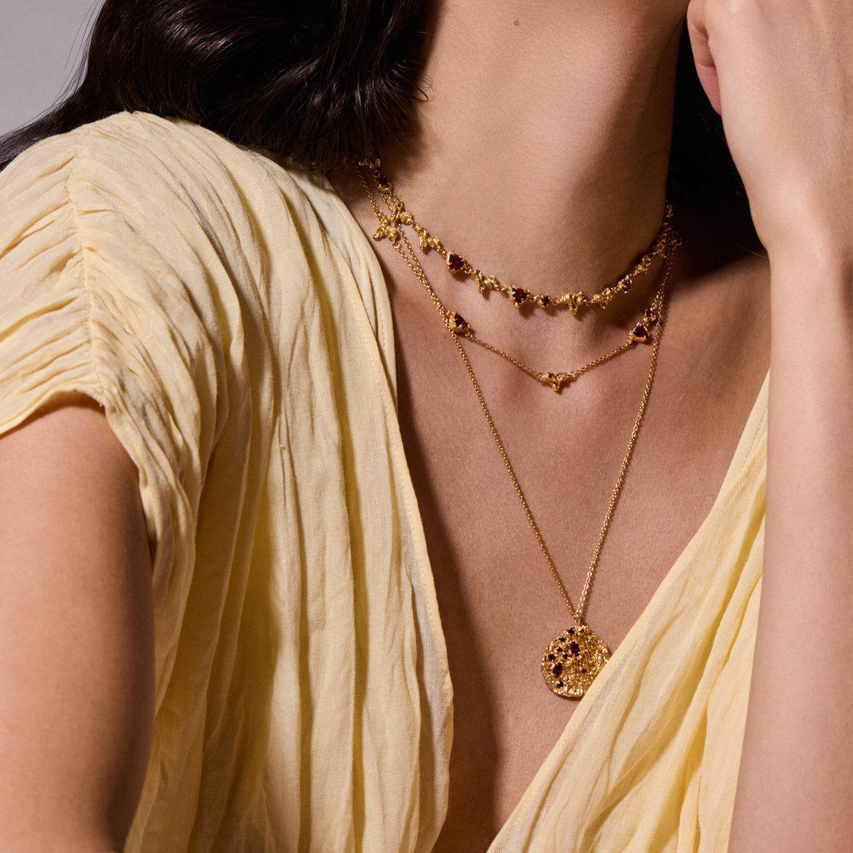 Tsuki Ruby Necklace