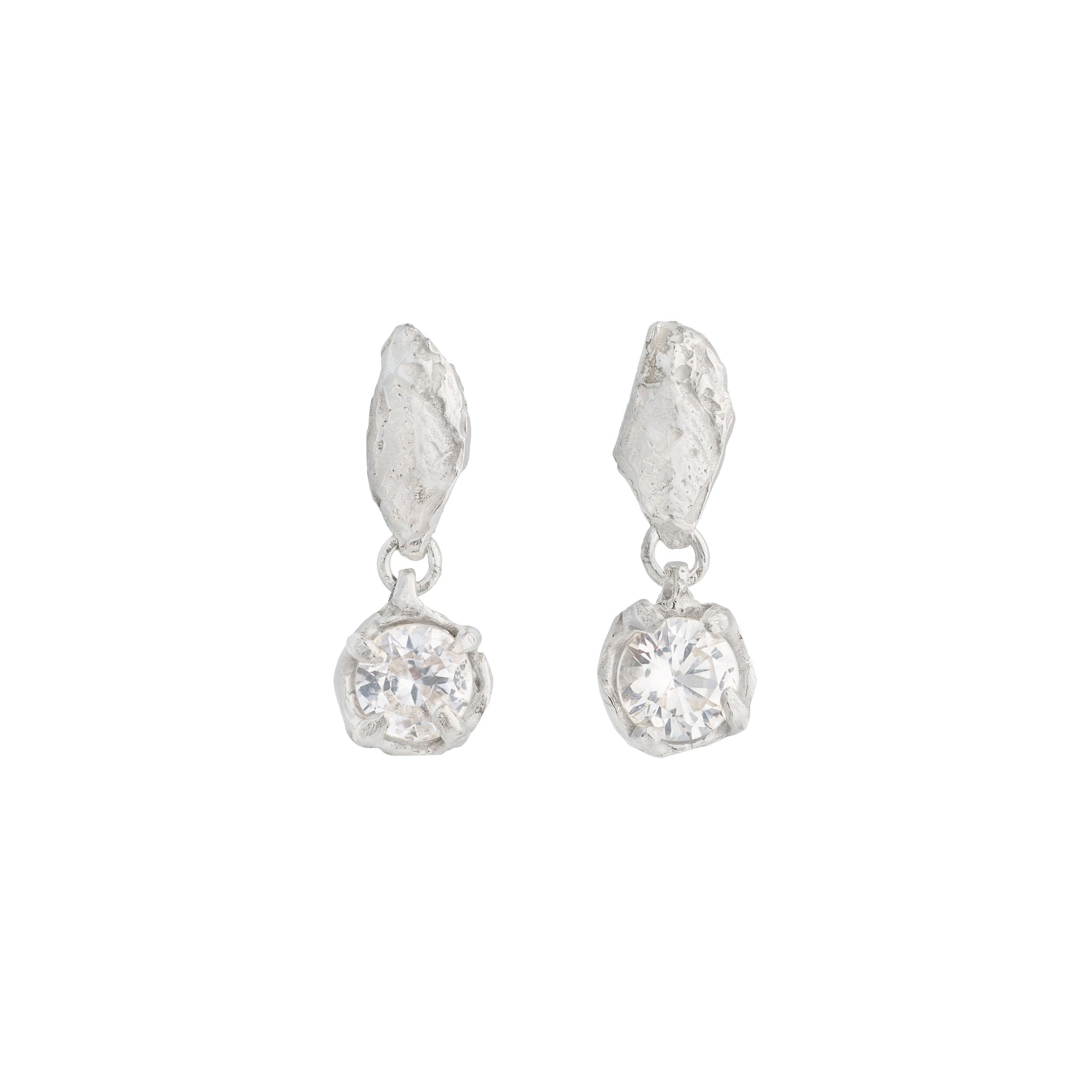 Mini Tota White Sapphire Argenti Earrings