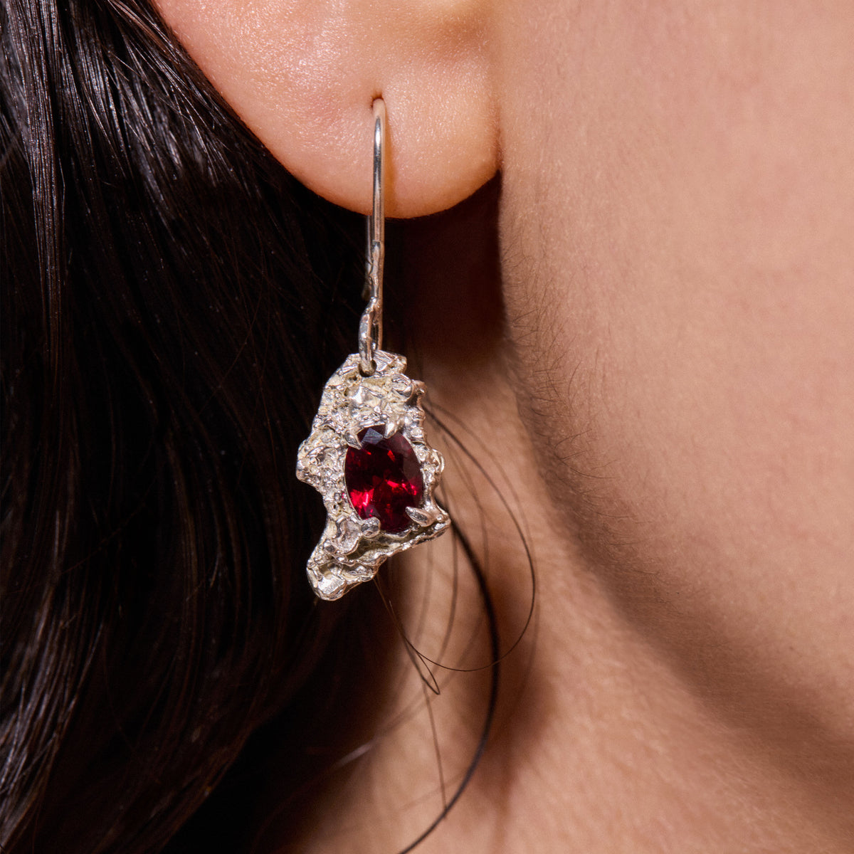 Naoko Ruby Argenti Earrings