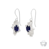 Naoko Sapphire Argenti Recycled Silver Earrings