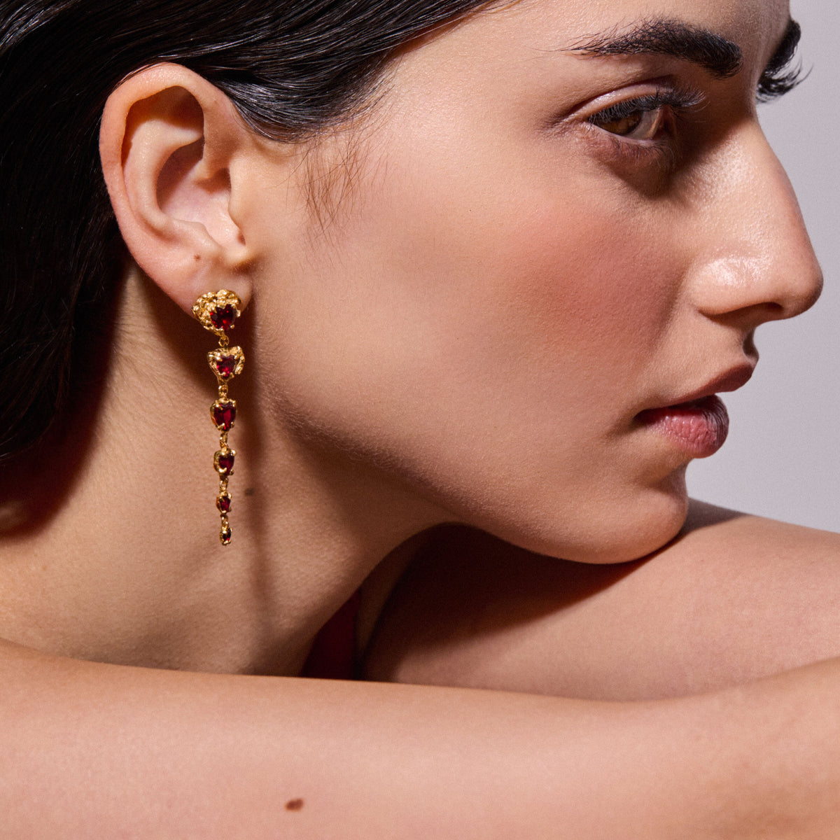 Nara Ruby Earrings