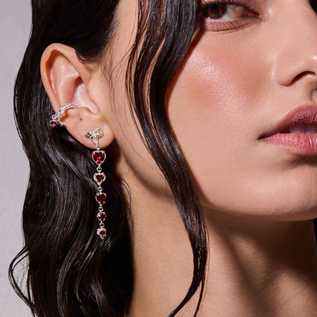 Kikko Ruby Argenti Cuff