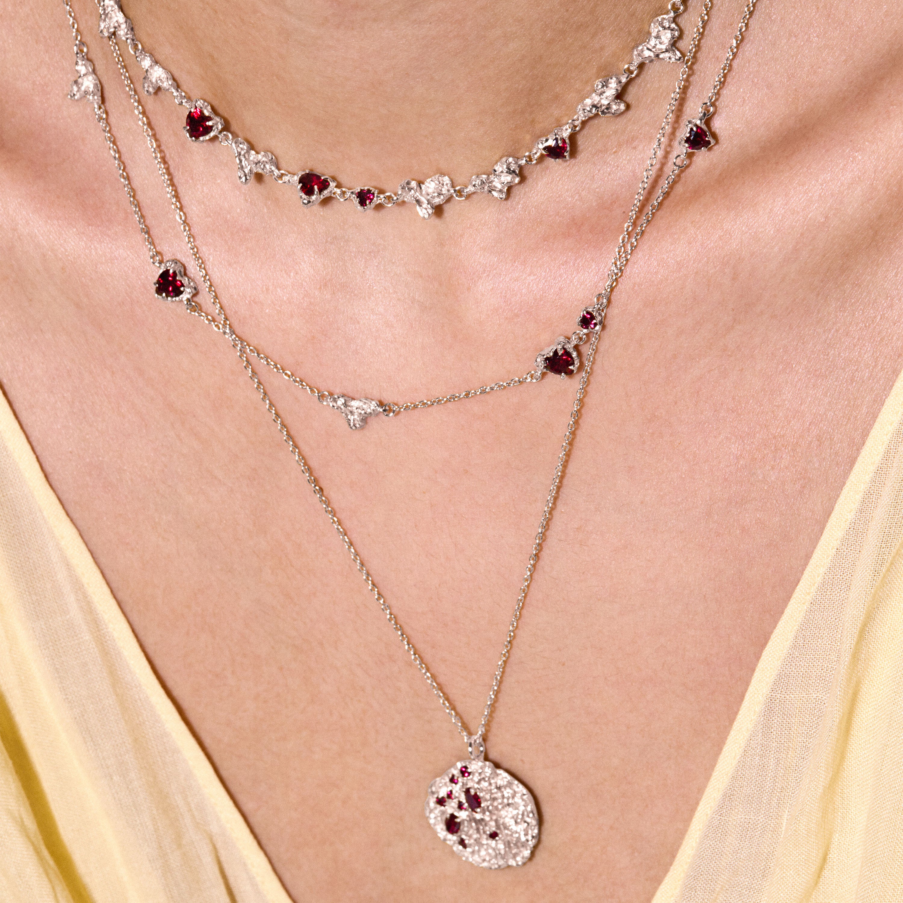 Reishi Ruby Argenti Necklace