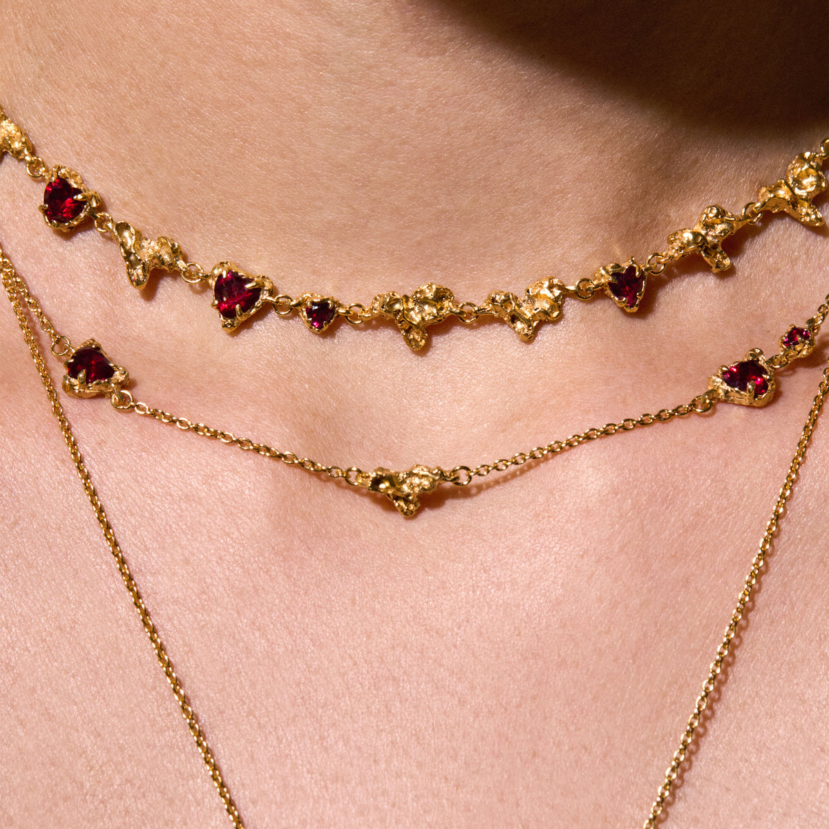 Tsuki Ruby Necklace