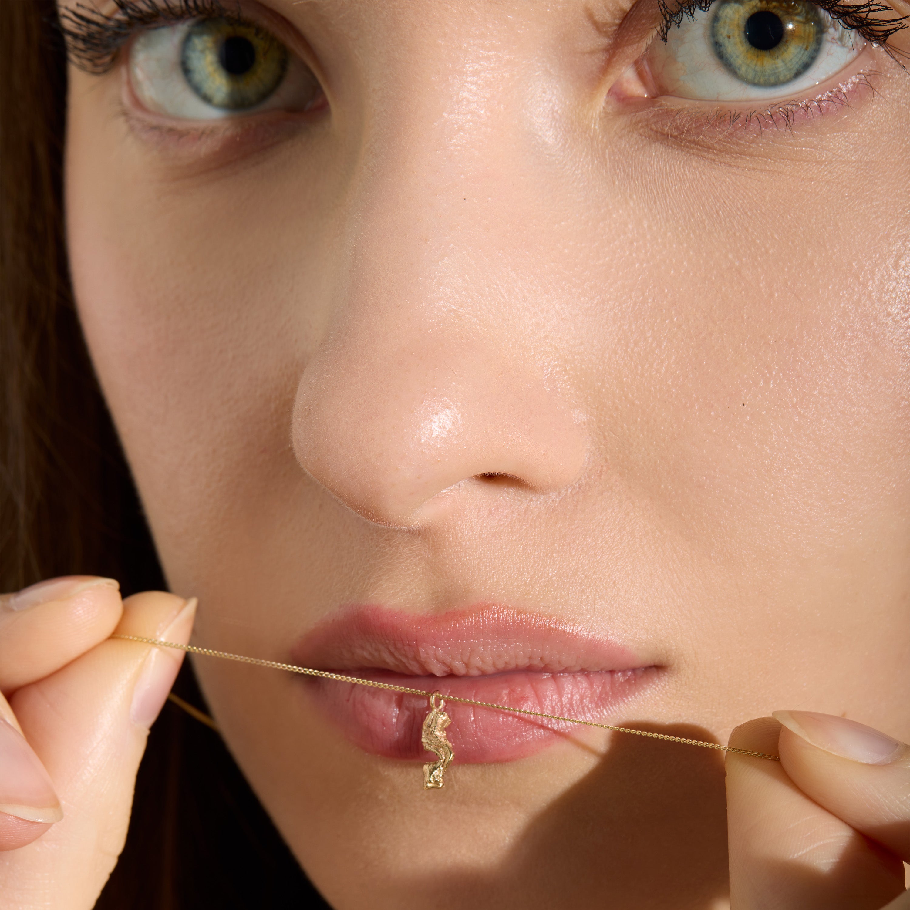 S Mini Alphabet Gold Necklace