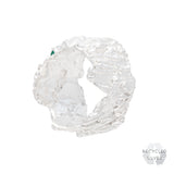 Shiitake Sapphire Emerald Argenti Recycled Silver Ring