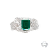 Shimeji Emerald Argenti Recycled Silver Ring
