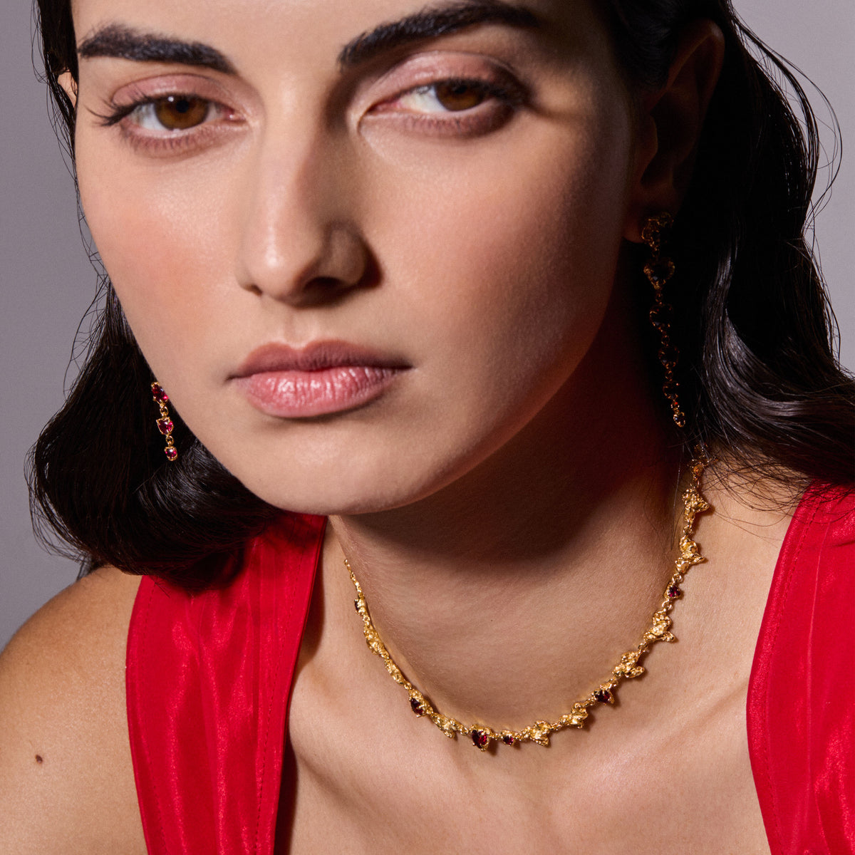 Tsuki Ruby Necklace