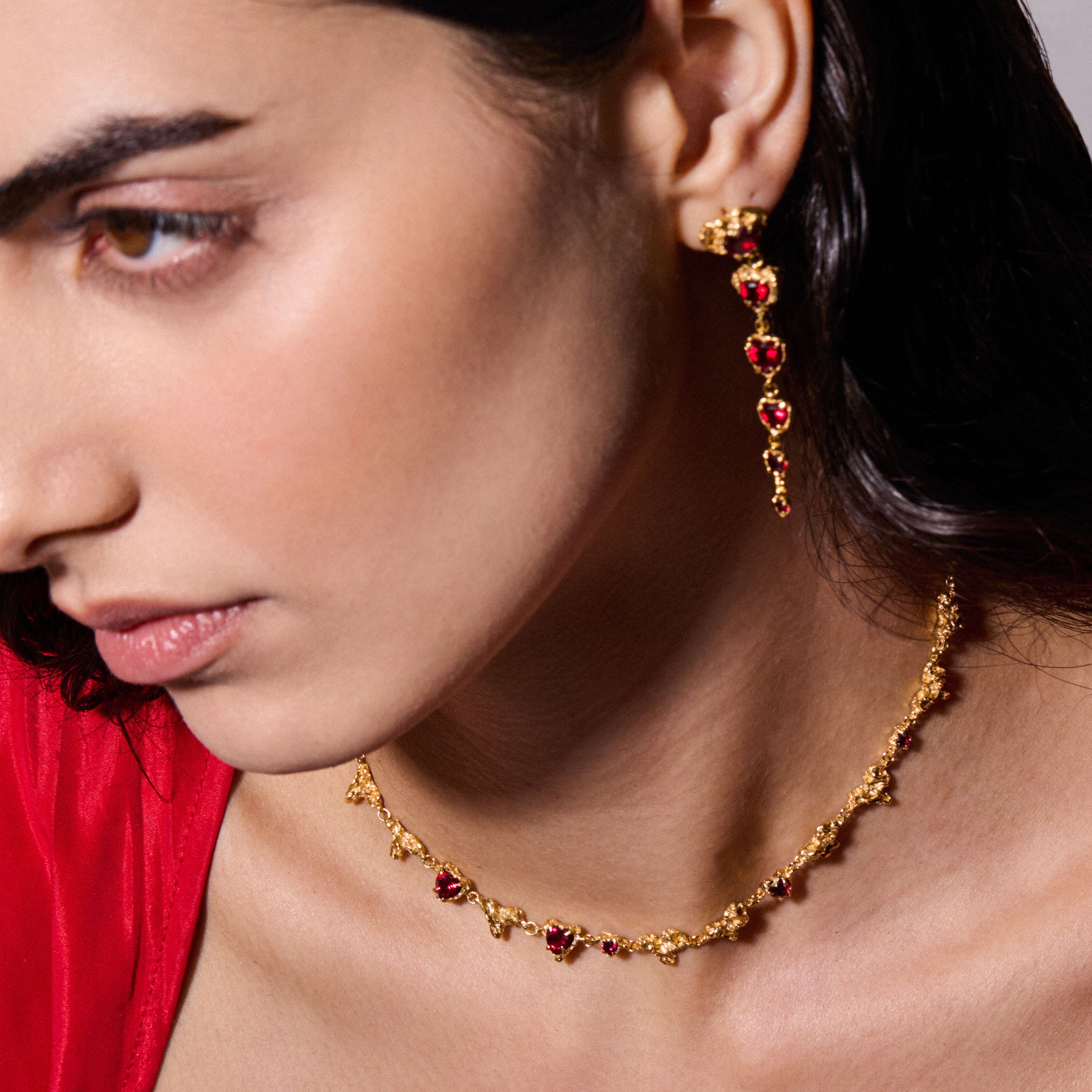 Nara Ruby Earrings