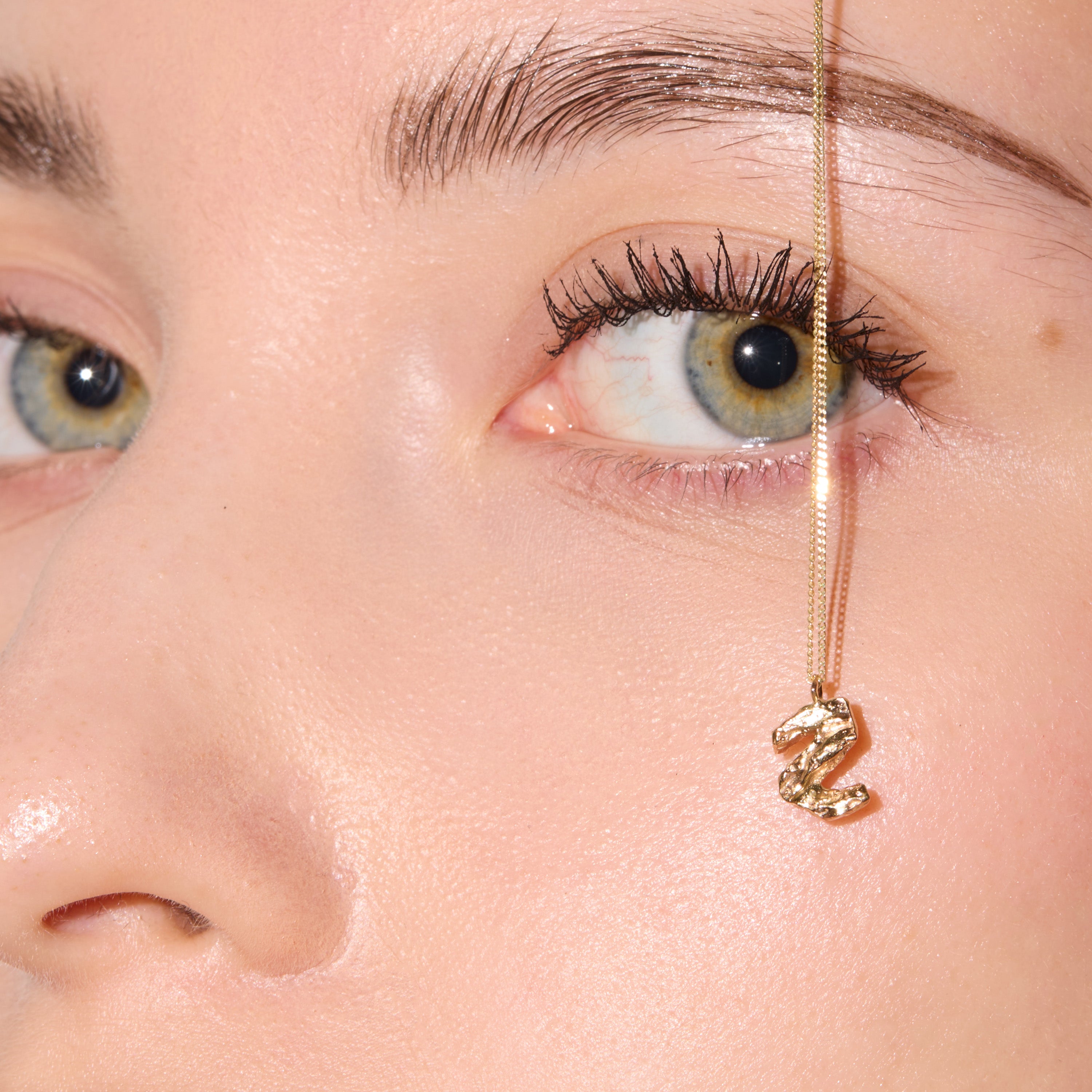 Z Mini Alphabet Gold Necklace