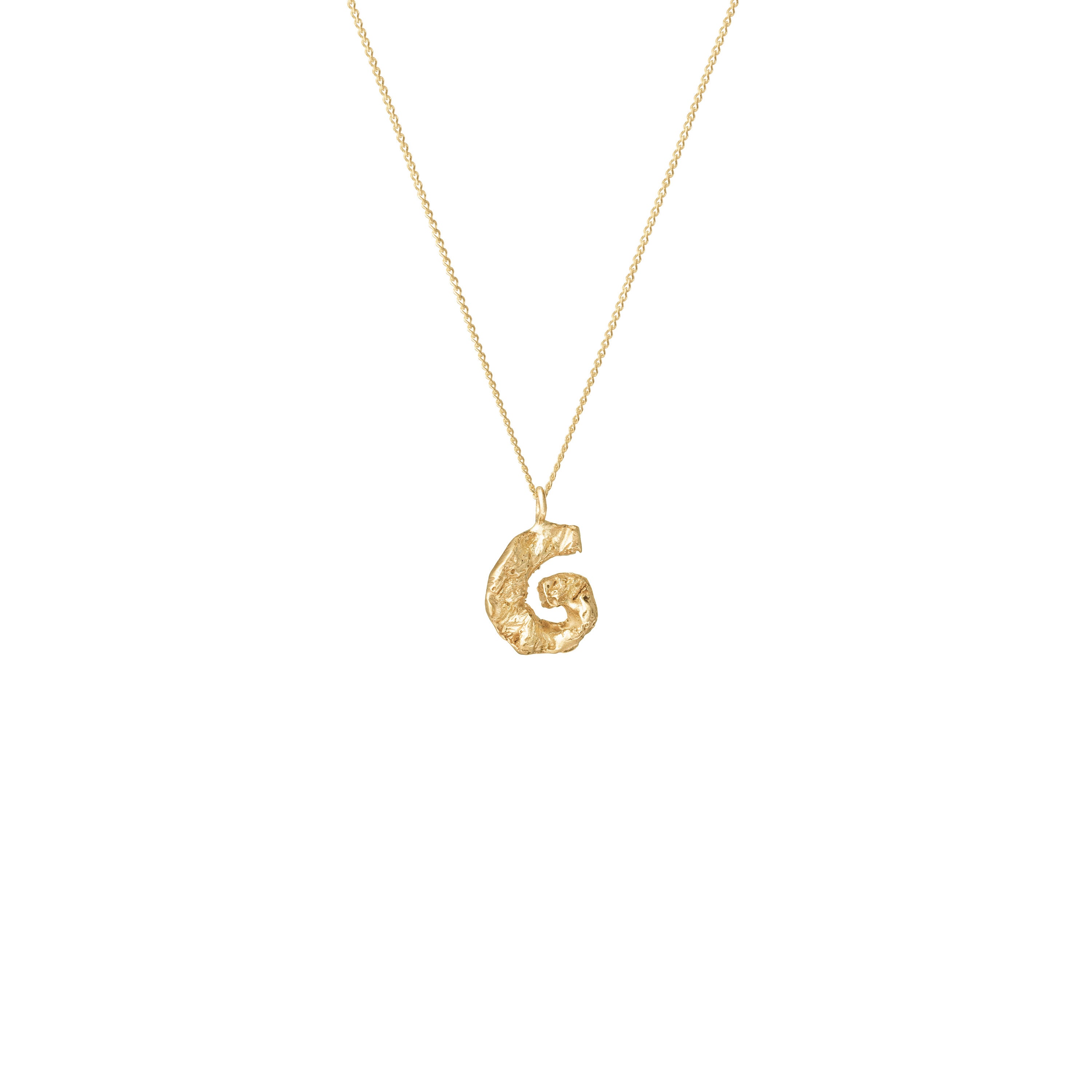 G Mini Alphabet Gold Necklace