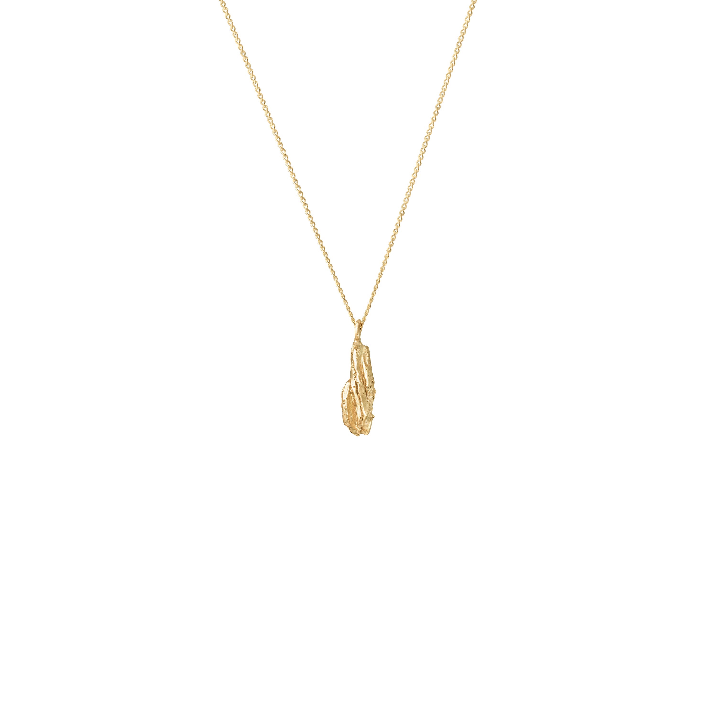 I Mini Alphabet Gold Necklace